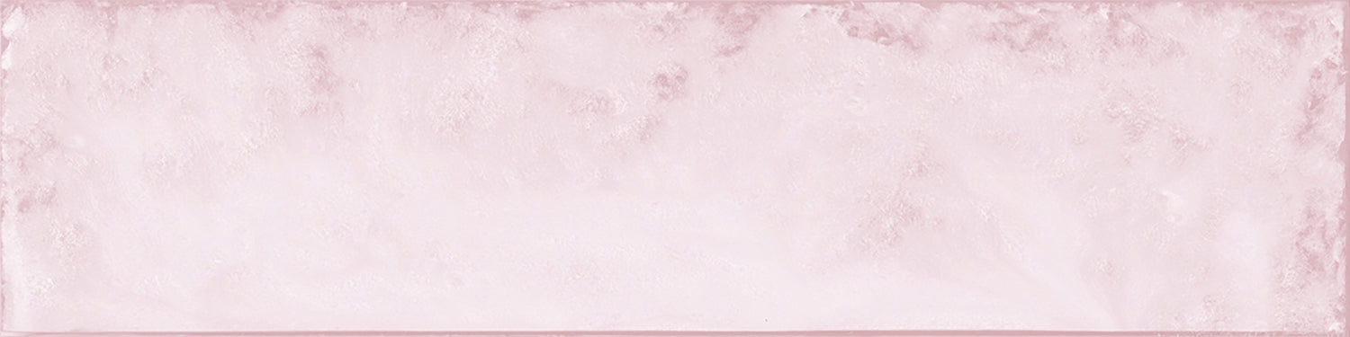 Daloa Pink Pastel Ceramic Gloss Brick Wall Tile 7.5x30cm