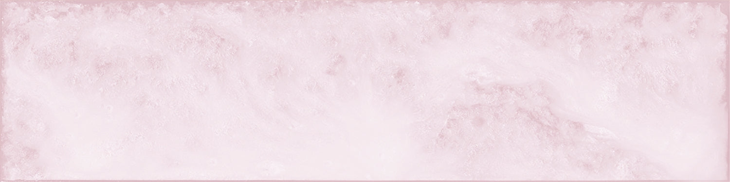 Daloa Pink Pastel Ceramic Gloss Brick Wall Tile 7.5x30cm