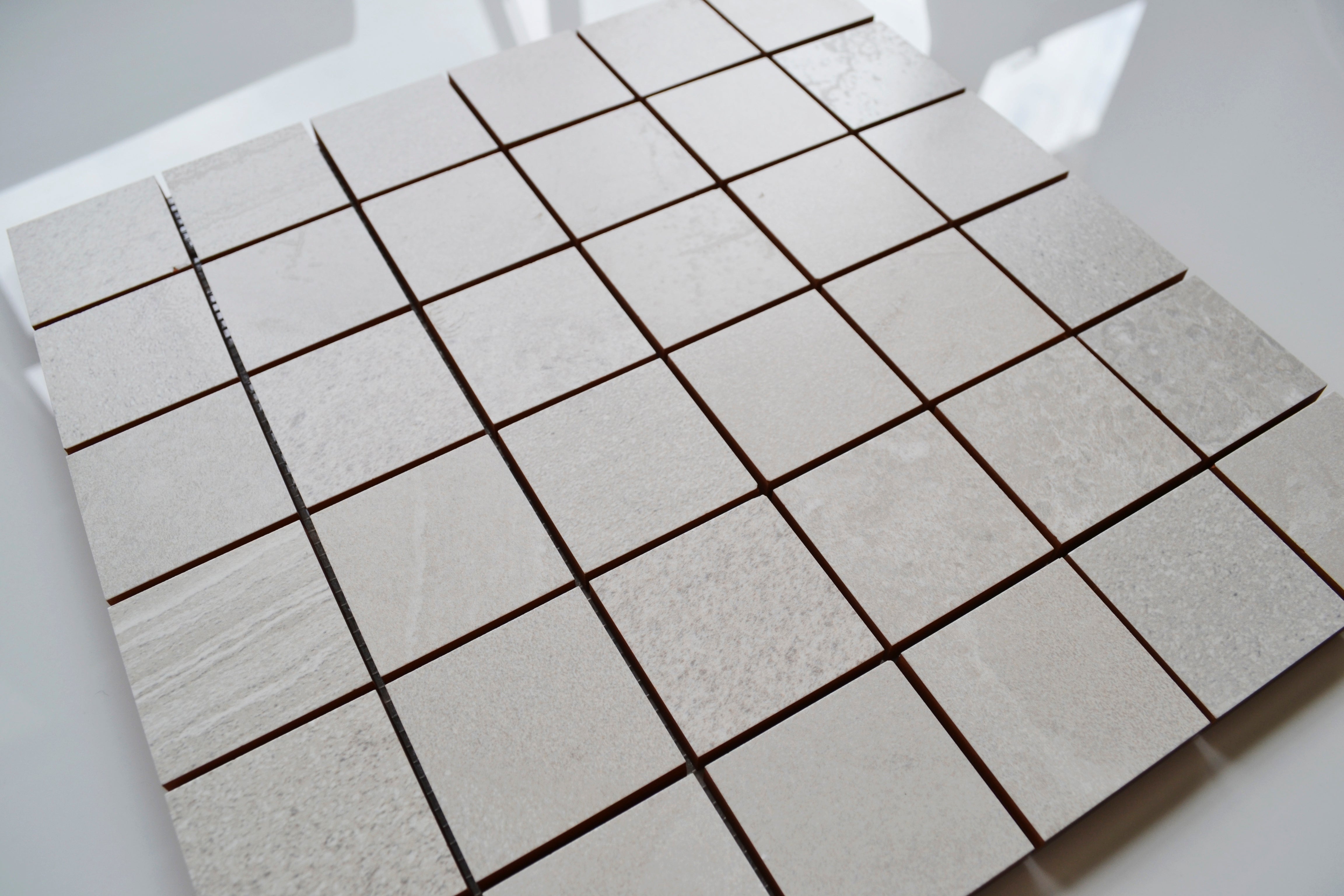 Dallas Silver Grey Ceramic Satin Wall Mosaic 30x30cm