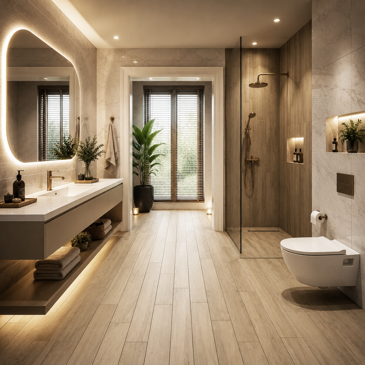 Drevara Almond Wood Effect Porcelain Matt Tile 15x90cm