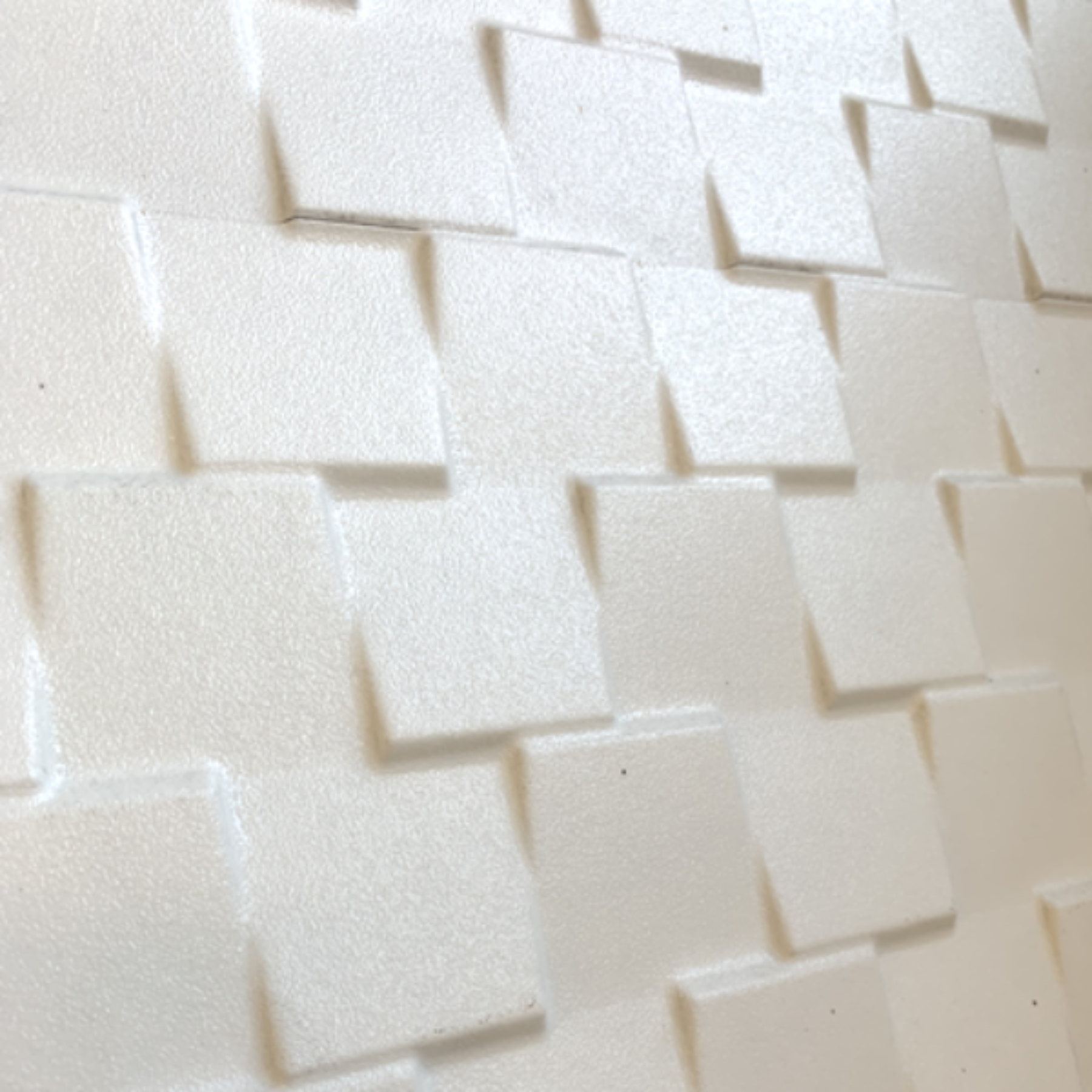 Empoli White Ceramic Satin Textured 3D Wall Tile 30x60cm