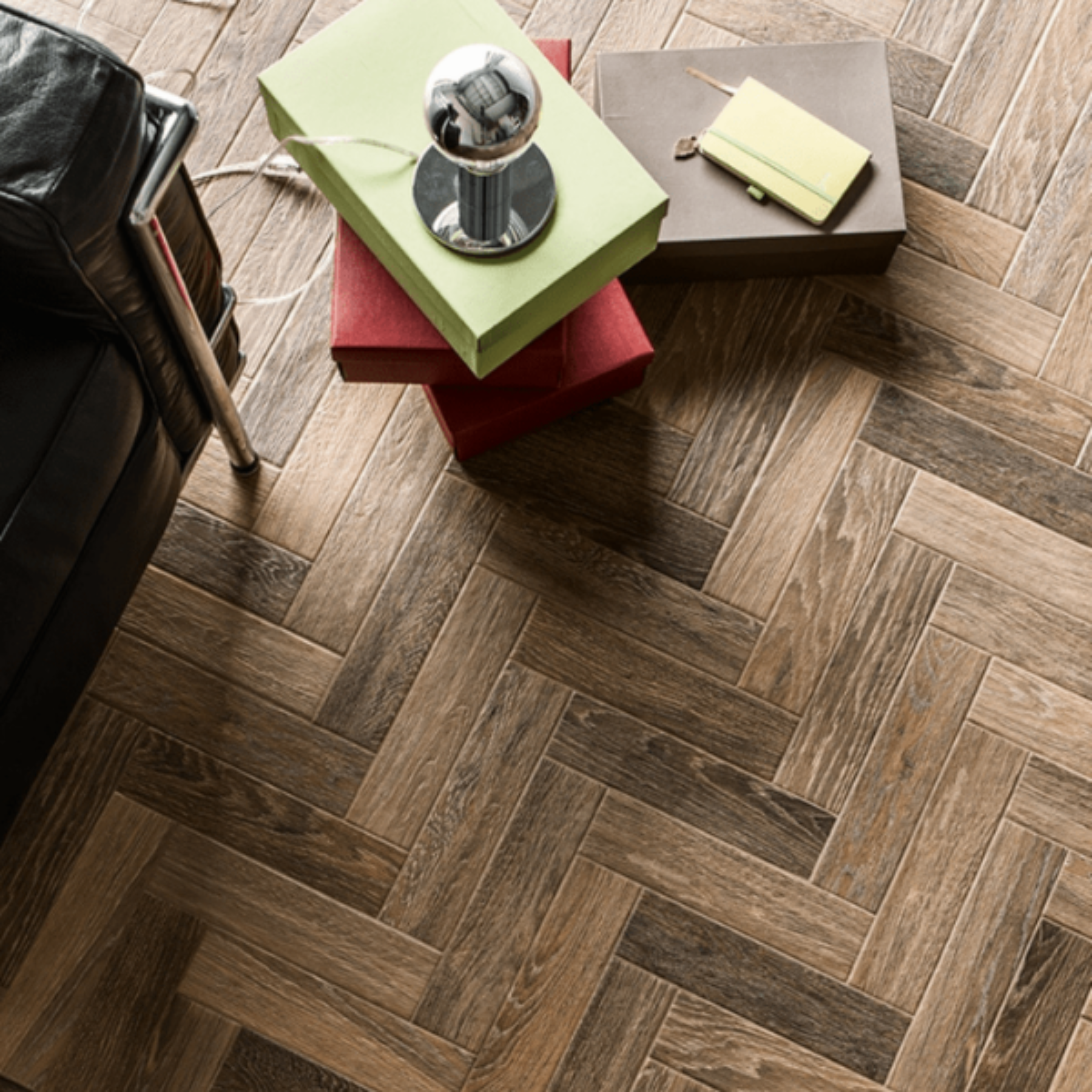 Parquet Brun Porcelain Textured 7x28cm