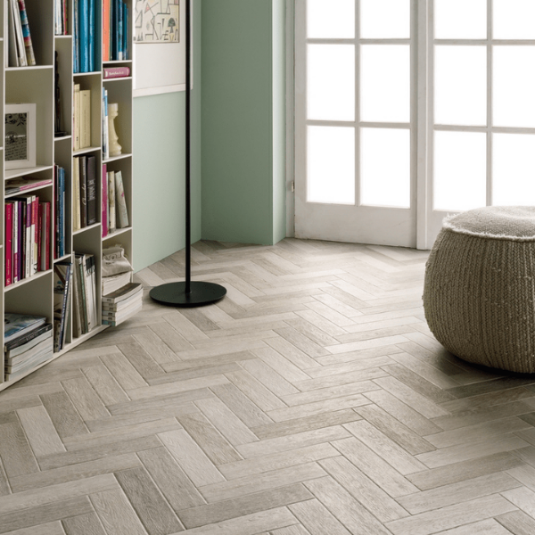Parquet Taupe Porcelain Textured 7x28cm