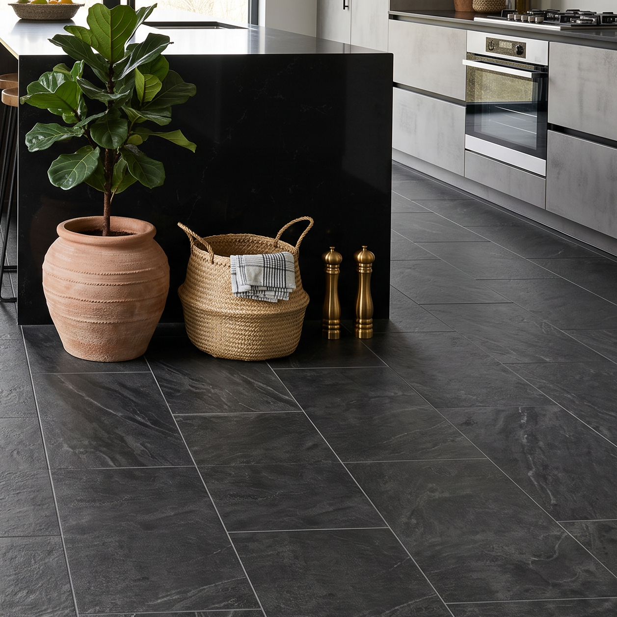 Florin Anthracite Slip Resistant Porcelain Tile 30x60cm