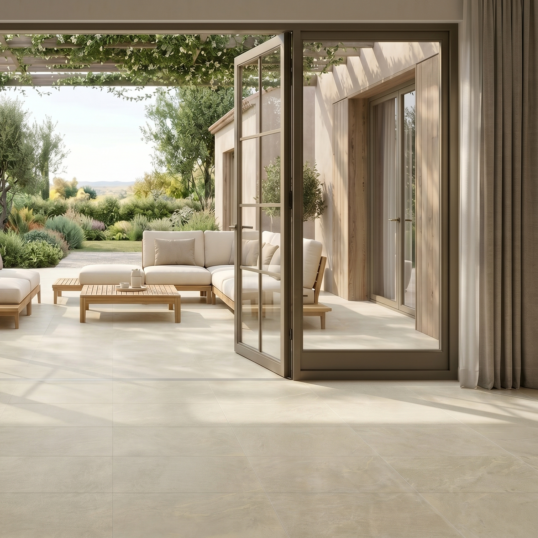 Florin Beige Slip Resistant Porcelain Textured Tile 30x60cm