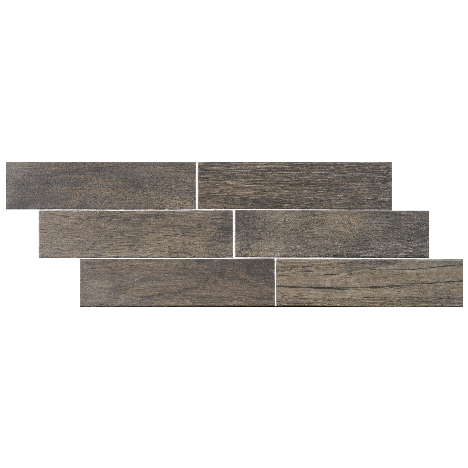 Fesco Nogal Walnut Wood Effect Ceramic Tile 7.5x30cm