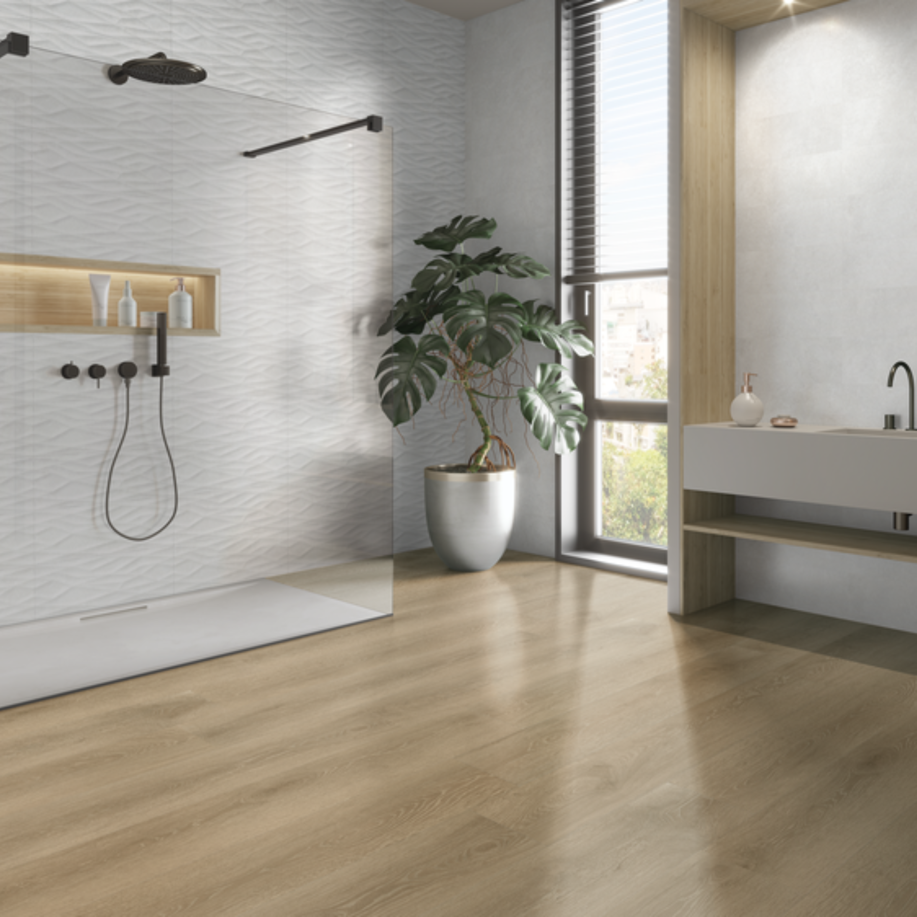 Fallbrook Blanco Ceramic Satin Wall Tile 20x60cm