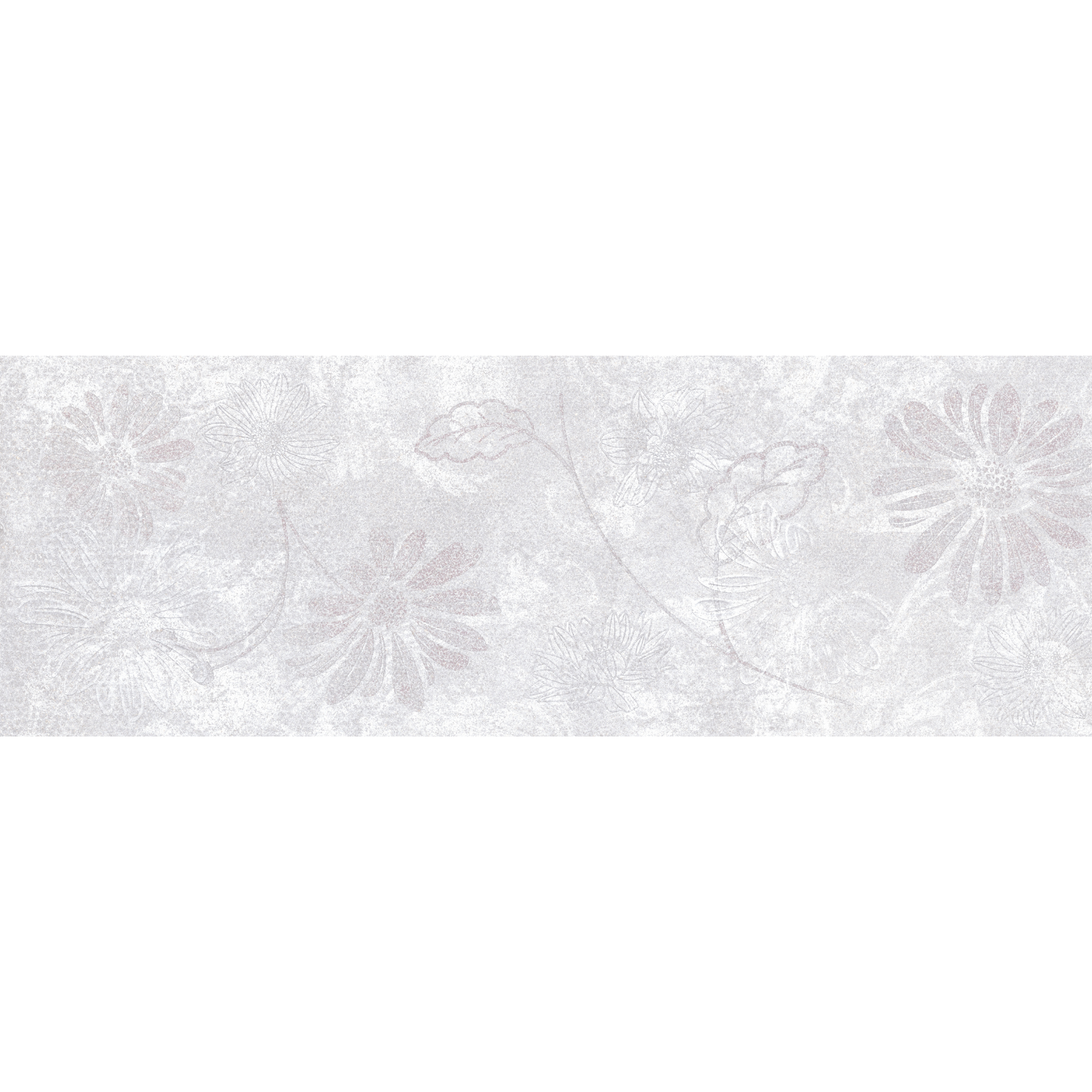 Fallbrook Daisy Decor Blanco Ceramic Satin Wall Tile 20x60cm