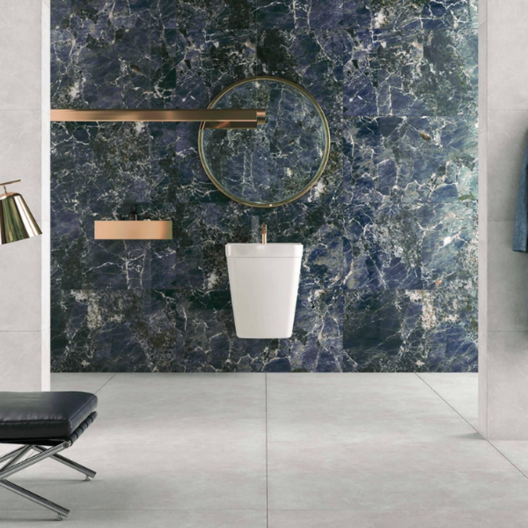 Gazi Royal Blue Porcelain Polished Tile 60x120cm