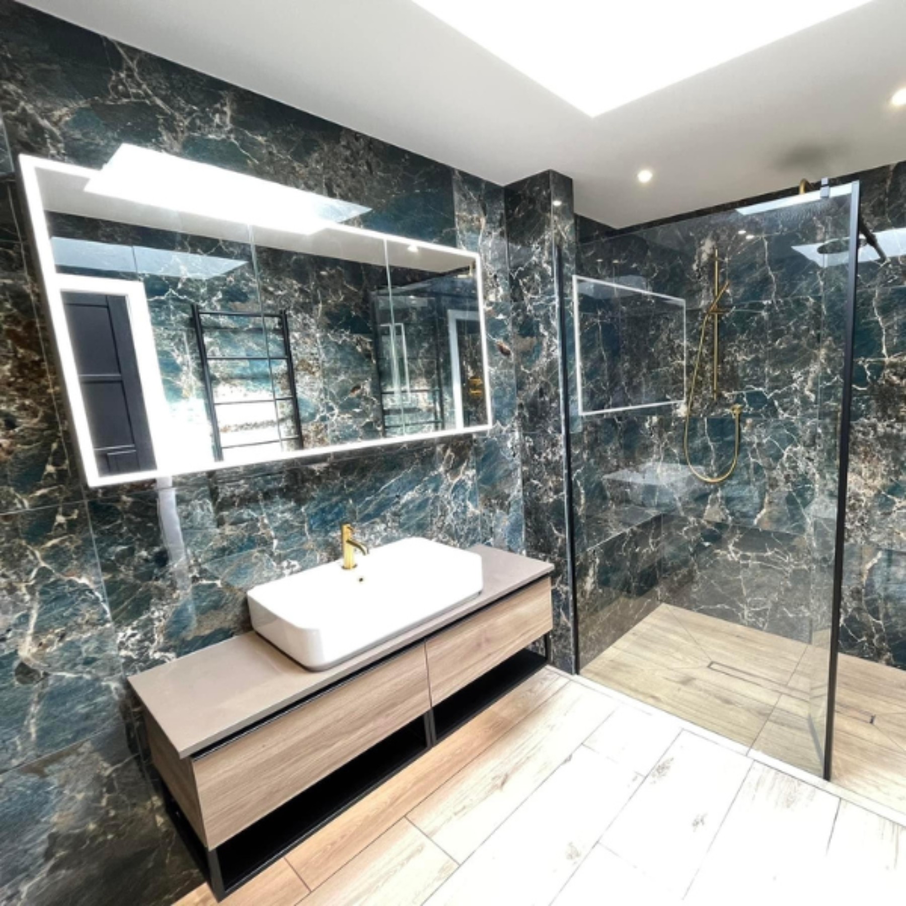 Gazi Royal Turquoise Porcelain Polished Tile 60x120cm
