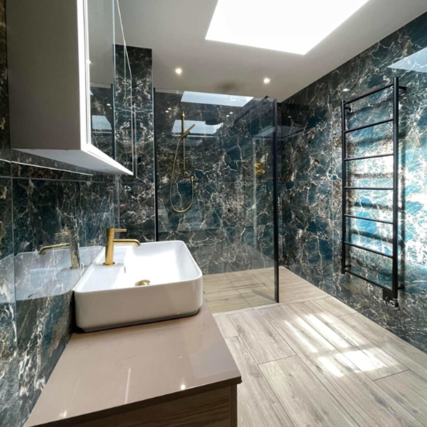 Gazi Royal Turquoise Porcelain Polished Tile 60x120cm