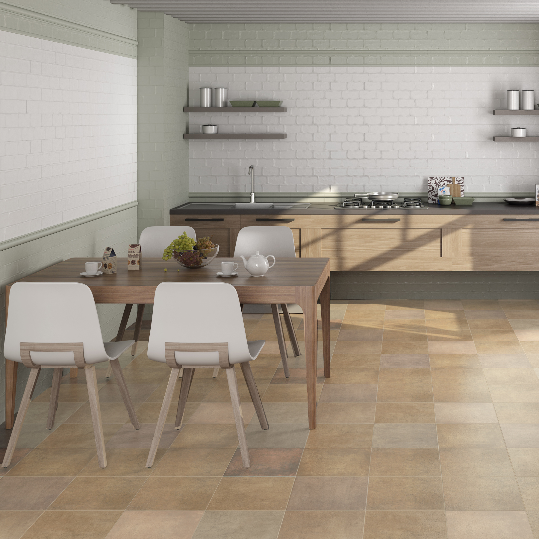 Galiant Cotto Rustic Ceramic Matt Tile 31.6x31.6cm