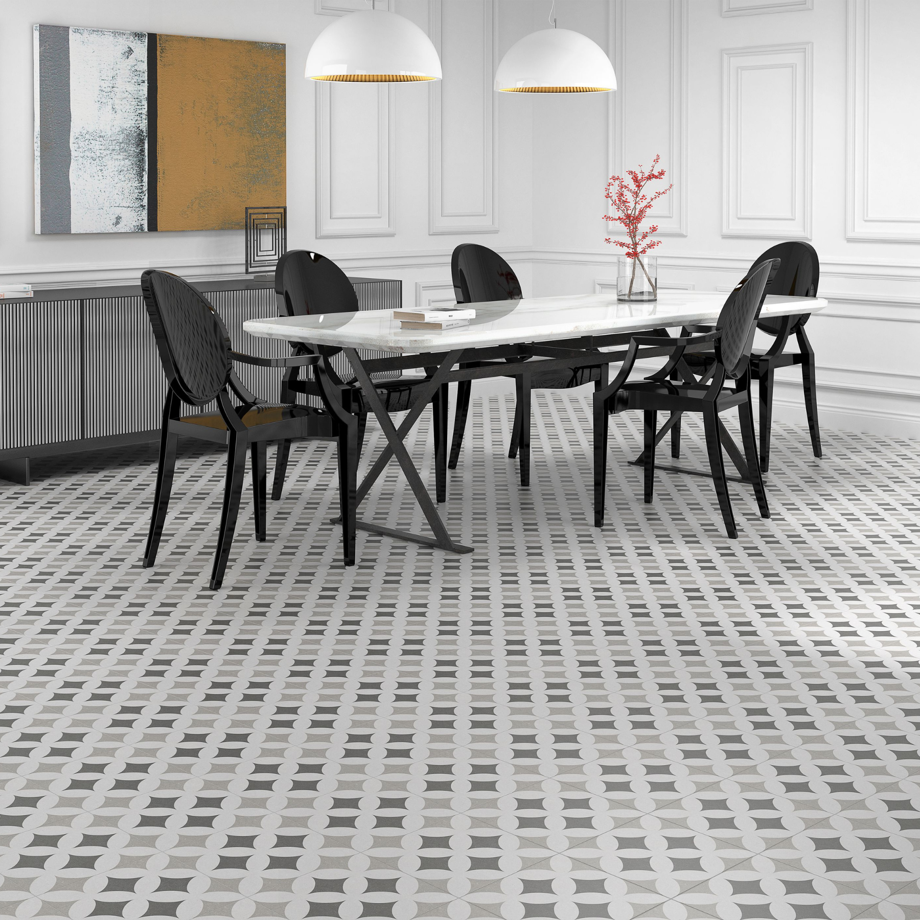 Gabbio Diamond Porcelain Matt Tile 25x25cm