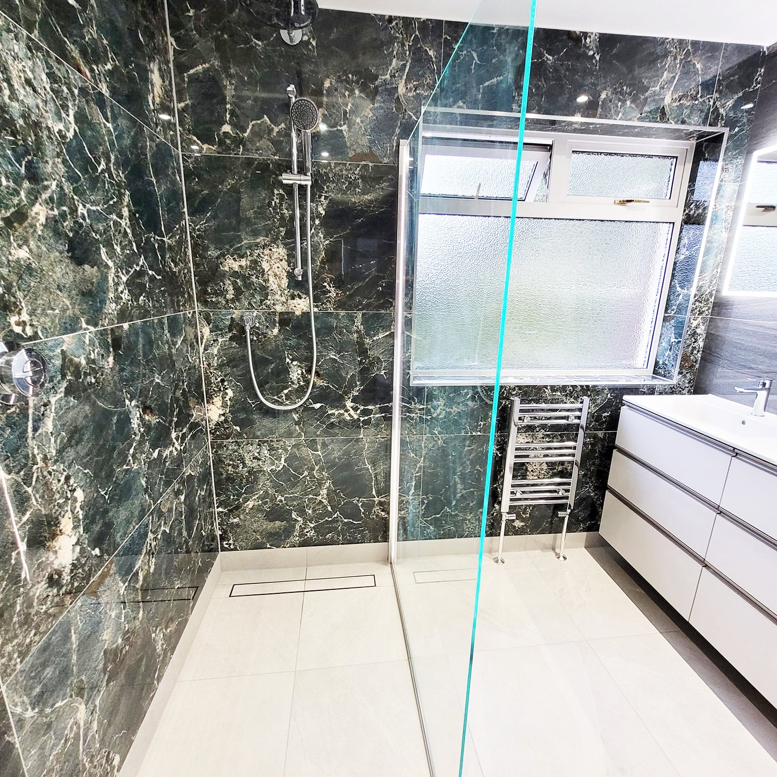 Gazi Turquoise Marble Effect Porcelain Polished 60x120cm