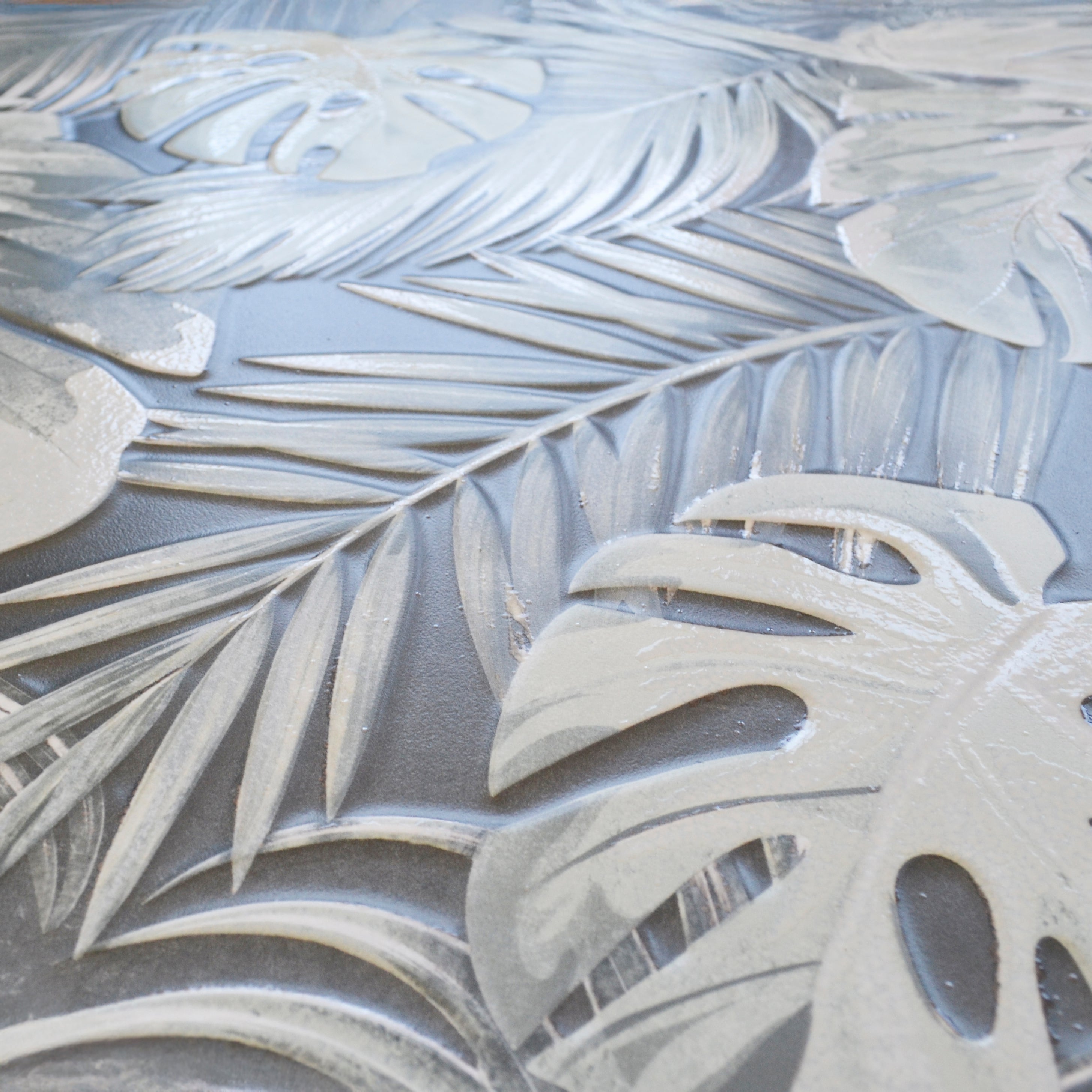 Gardea Dark Green Botanical Ceramic Wall Tile 60x120cm