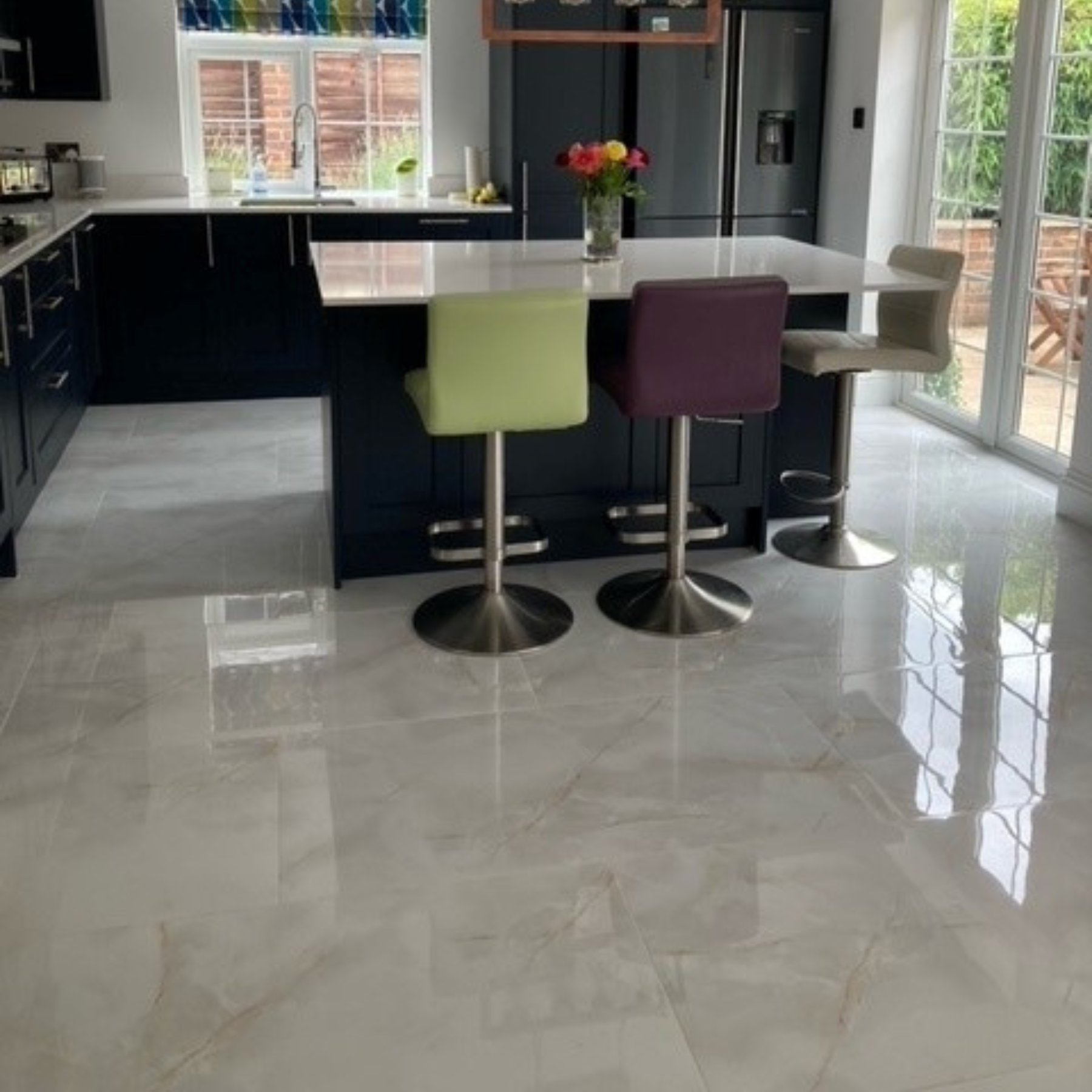 Silea Onyx Gold Porcelain Gloss 60x60cm