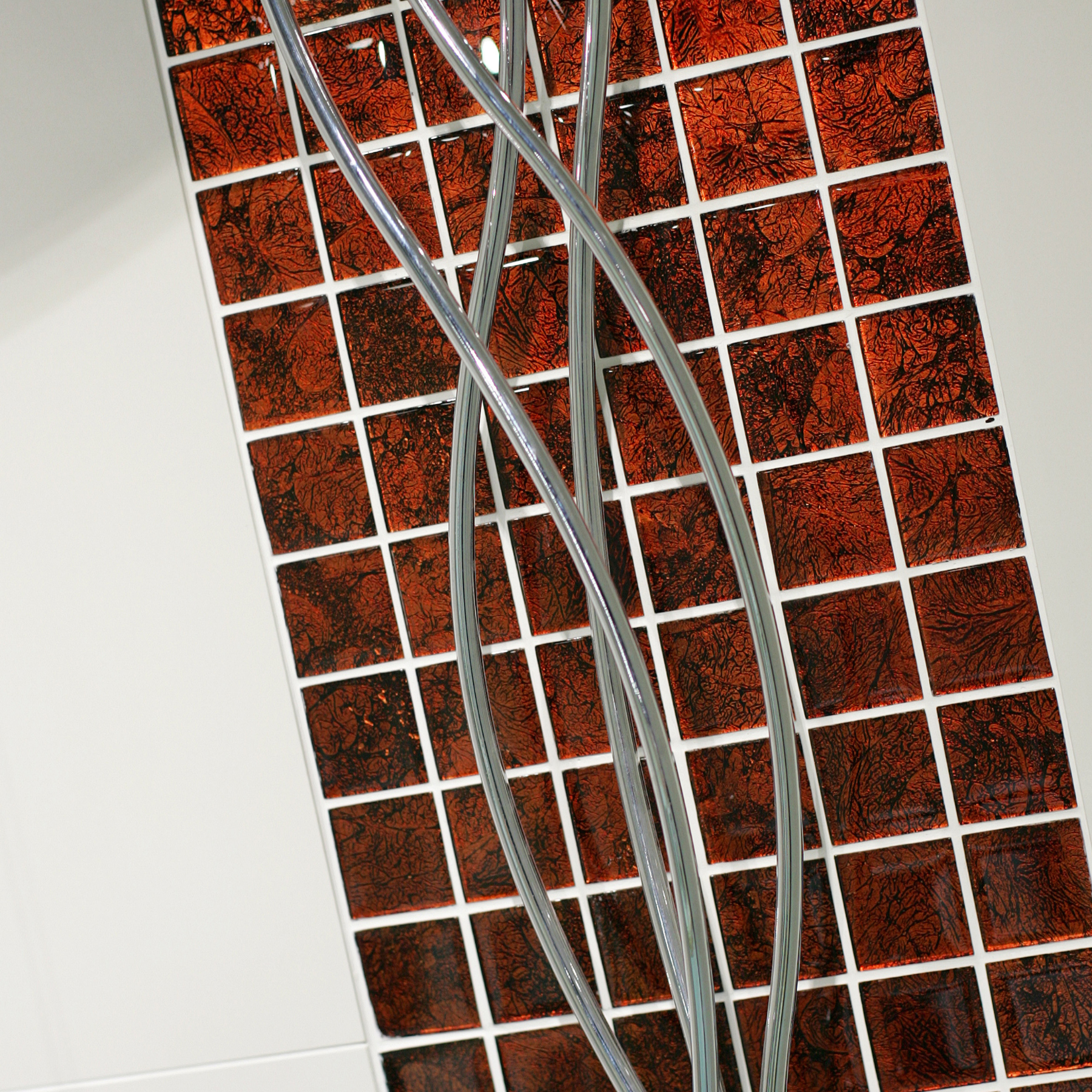 Gold Coast Bronze Glass Polished Mosaic 30x30cm 4.8