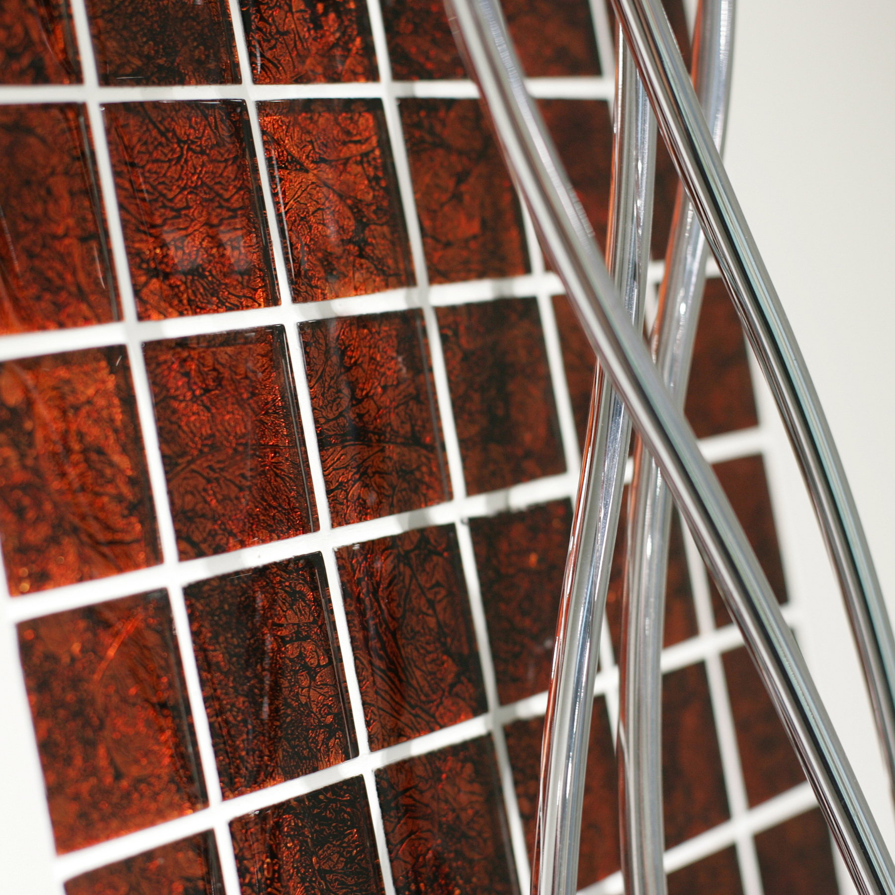 Gold Coast Bronze Glass Polished Mosaic 30x30cm 4.8
