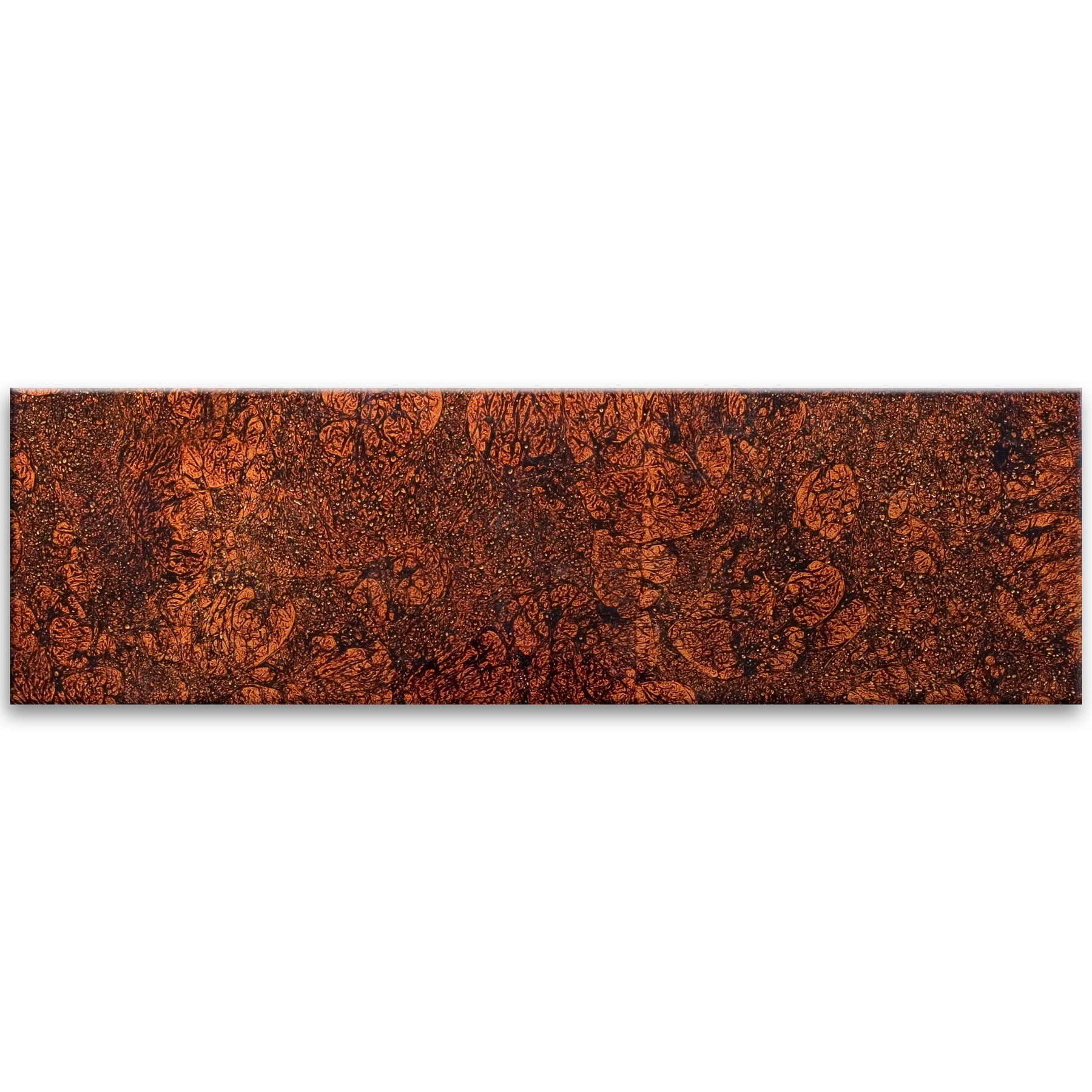 Gold Coast Bronze Bars Glass Polished Tile 10x33cm