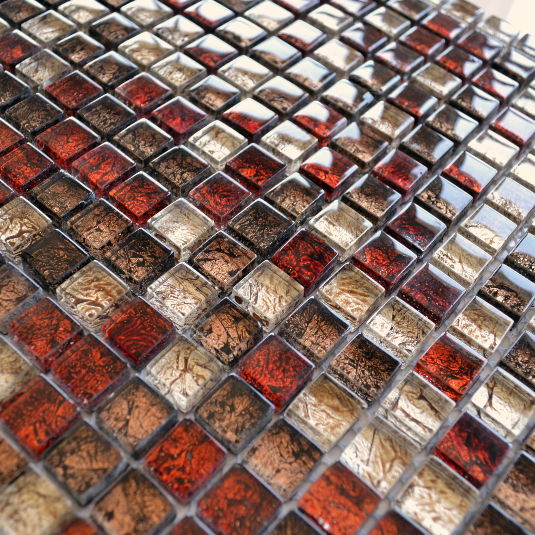 Gold Coast Brown Mix Glass Polished 30x30cm 1.5