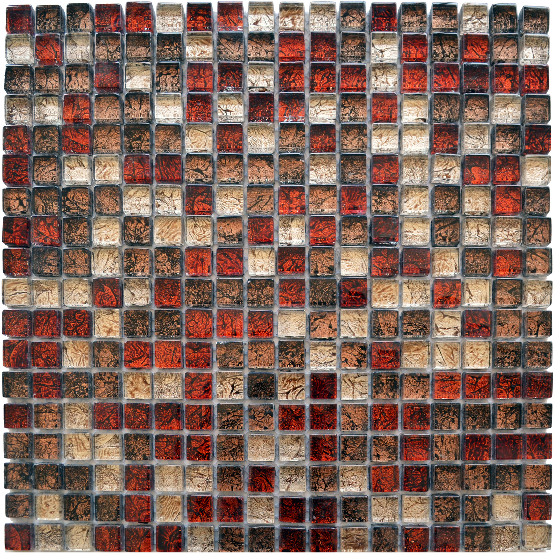 Gold Coast Brown Mix Glass Polished 30x30cm 1.5
