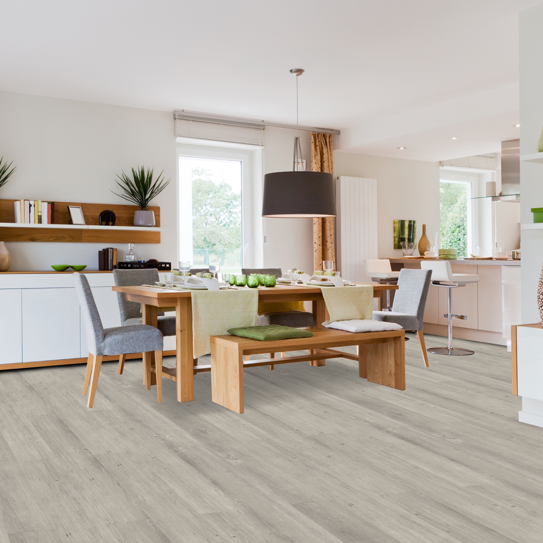 Glendale Grey LVT/SPC Textured 17.78x121.92cm