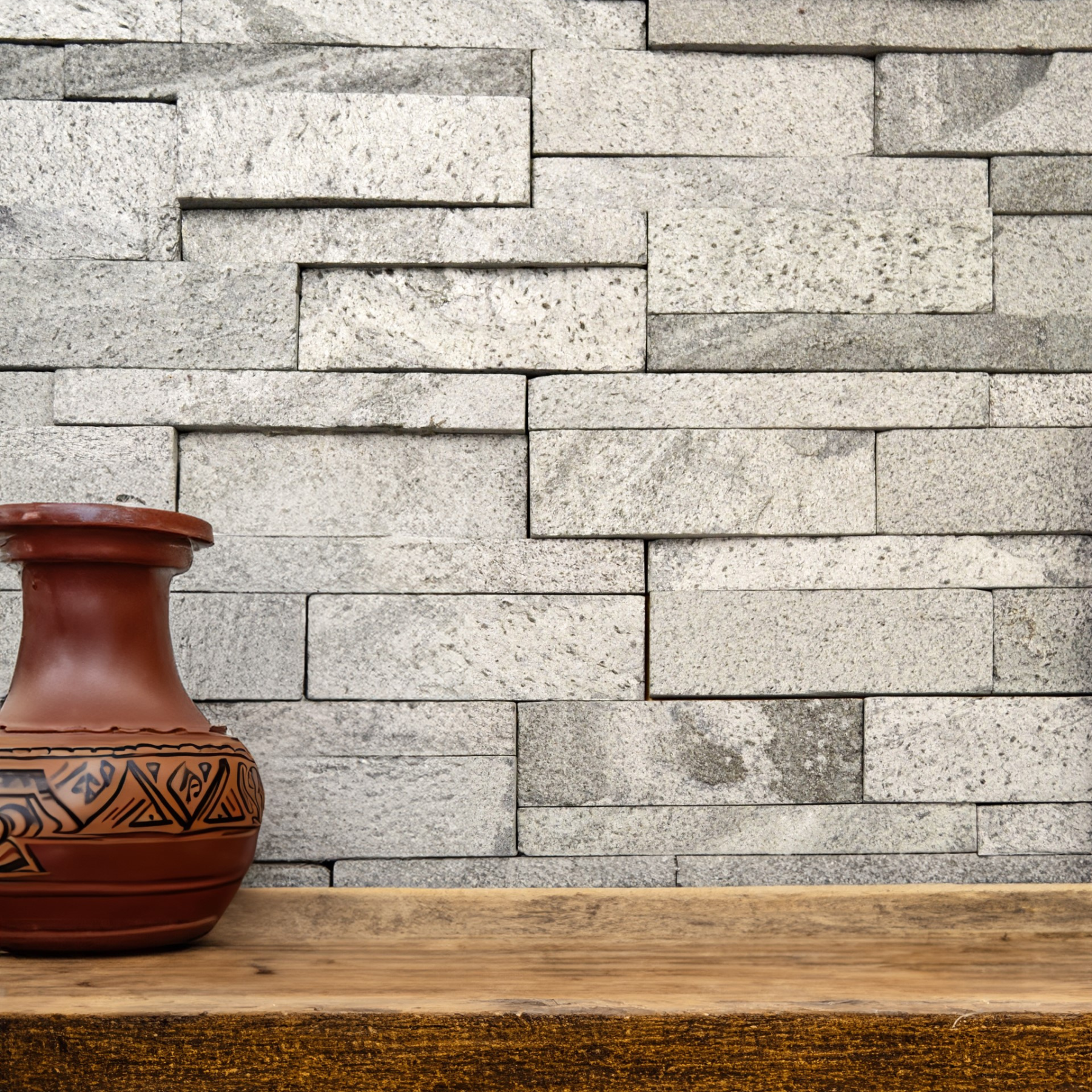 Scapestone Hakau Grey Slate Split Face Wall Cladding 15x60cm