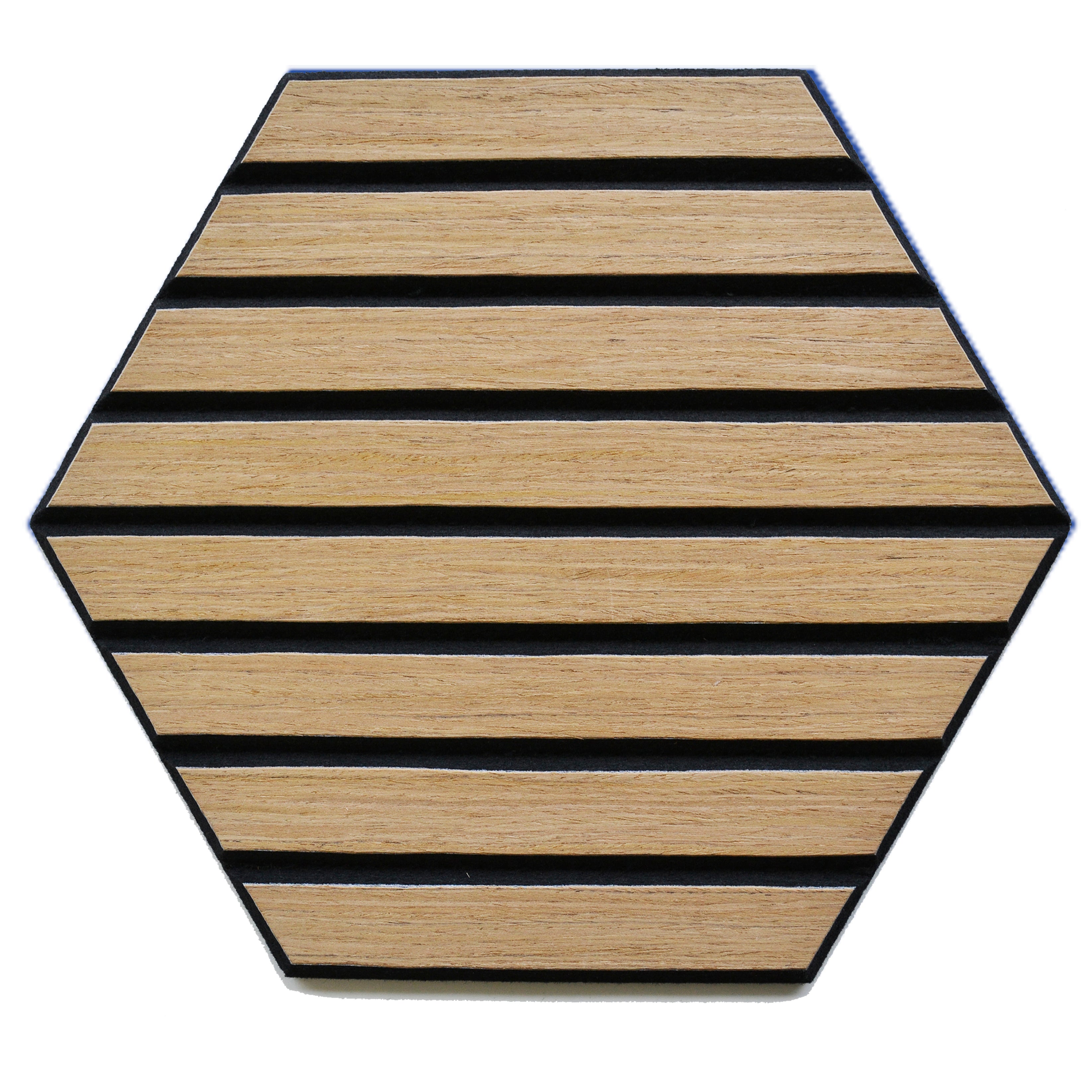 Medium Oak Self-Adhesive Acoustic Hexagons 26x30cm (Box of 5)