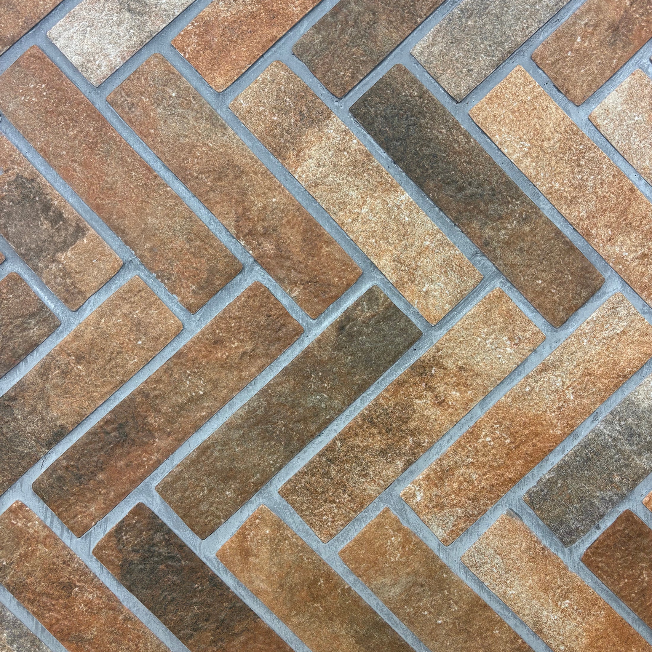 Portland Red Textured Porcelain Tile Brick Slips 6x25cm