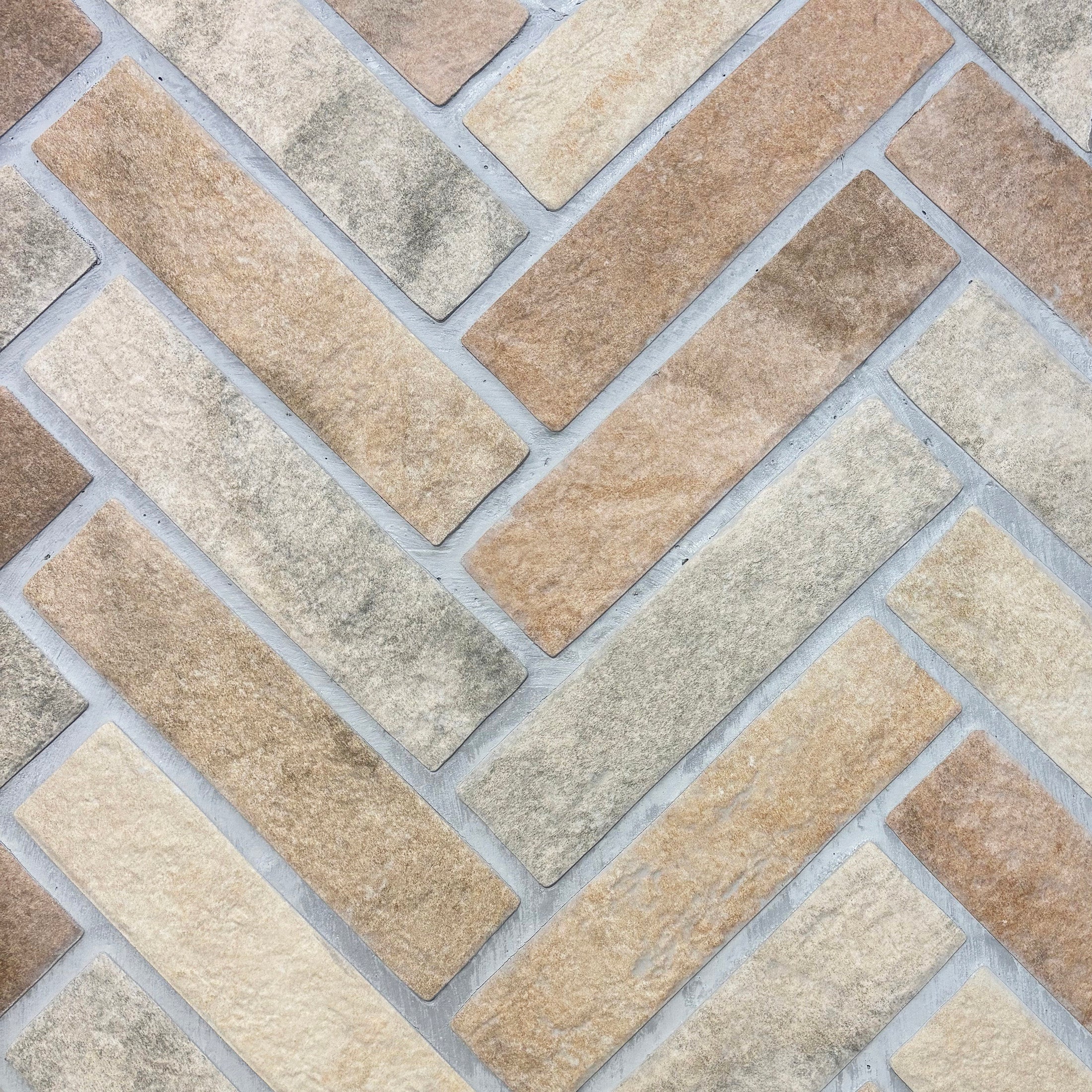Portland Cream Textured Porcelain Tile Brick Slips 6x25cm