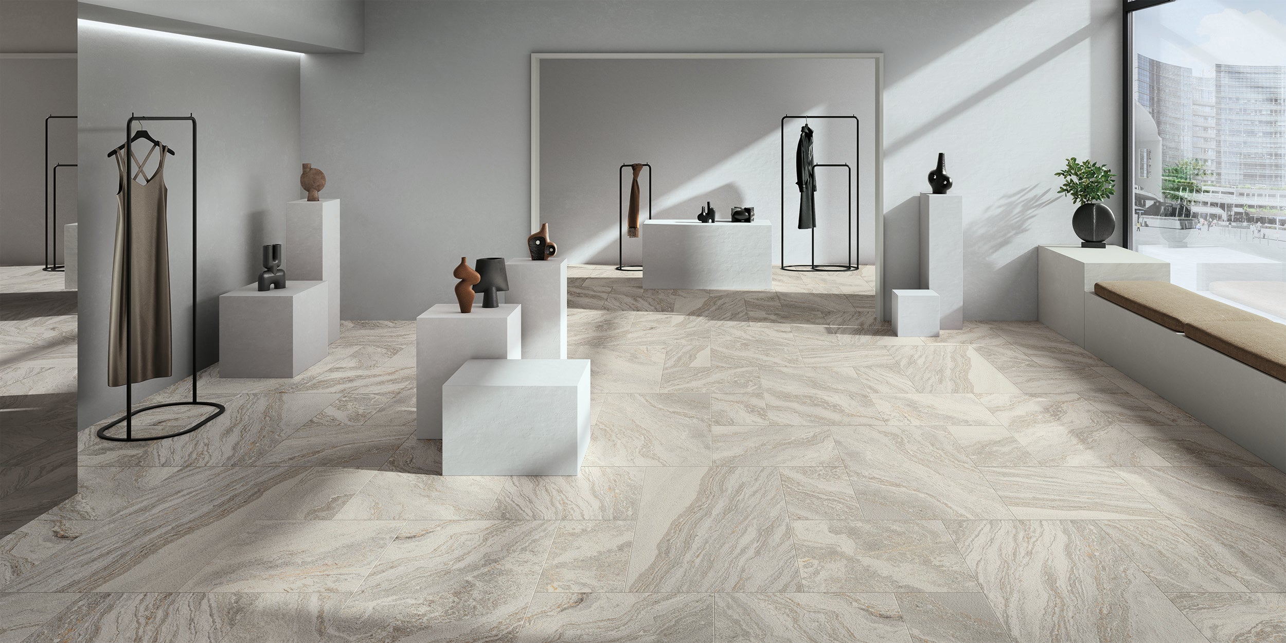 Santa Ana Quartz Effect White Porcelain Matt 60x119.8cm