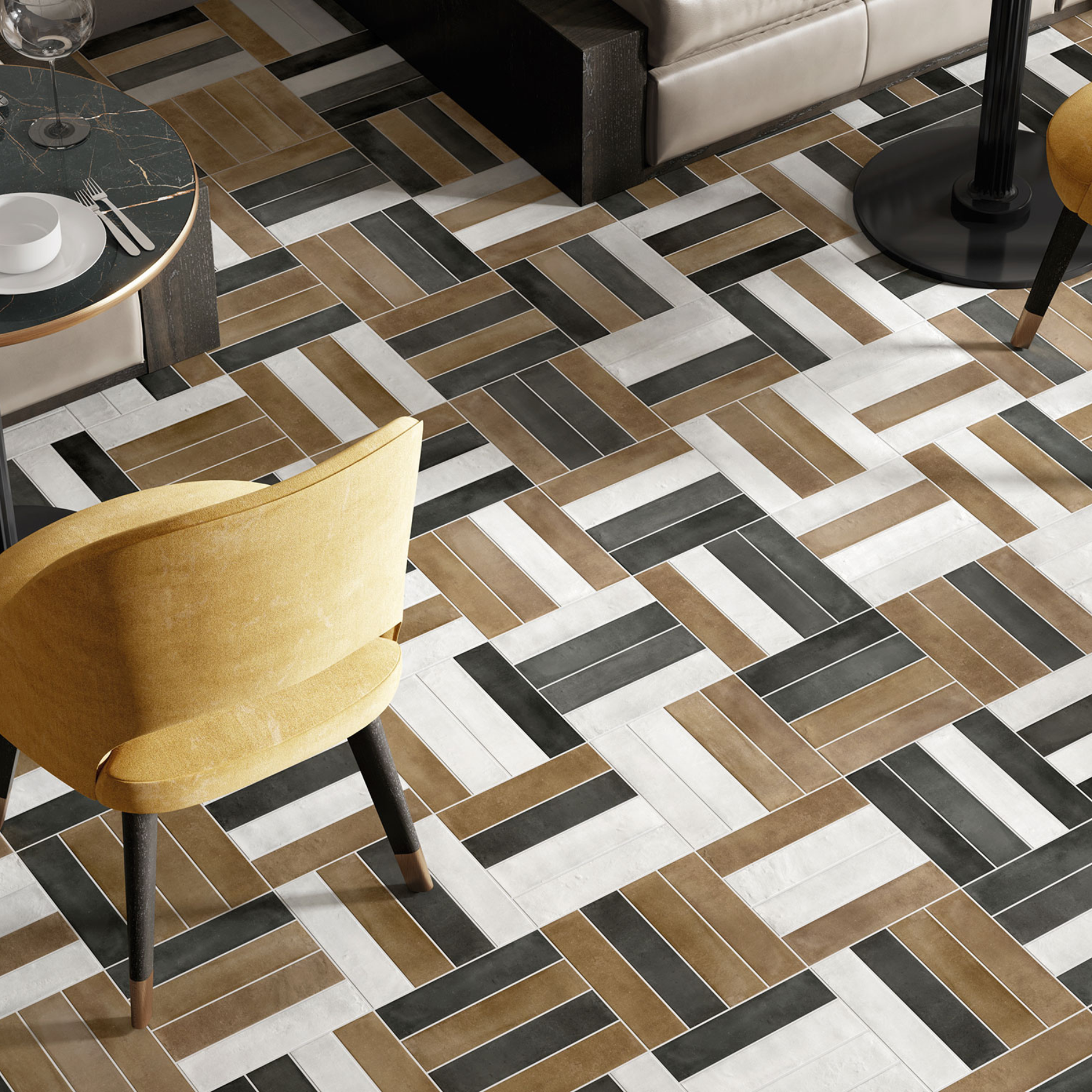 Imbue White Porcelain Matt 6x25cm