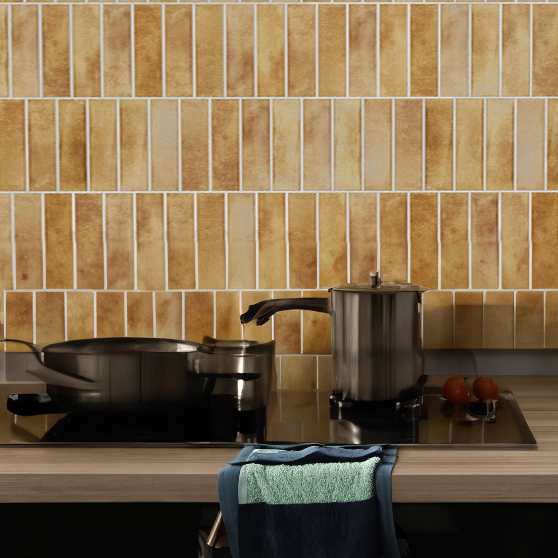 Imbue Cotto Gold Porcelain Slip Resistant Brick Tile 6x25cm