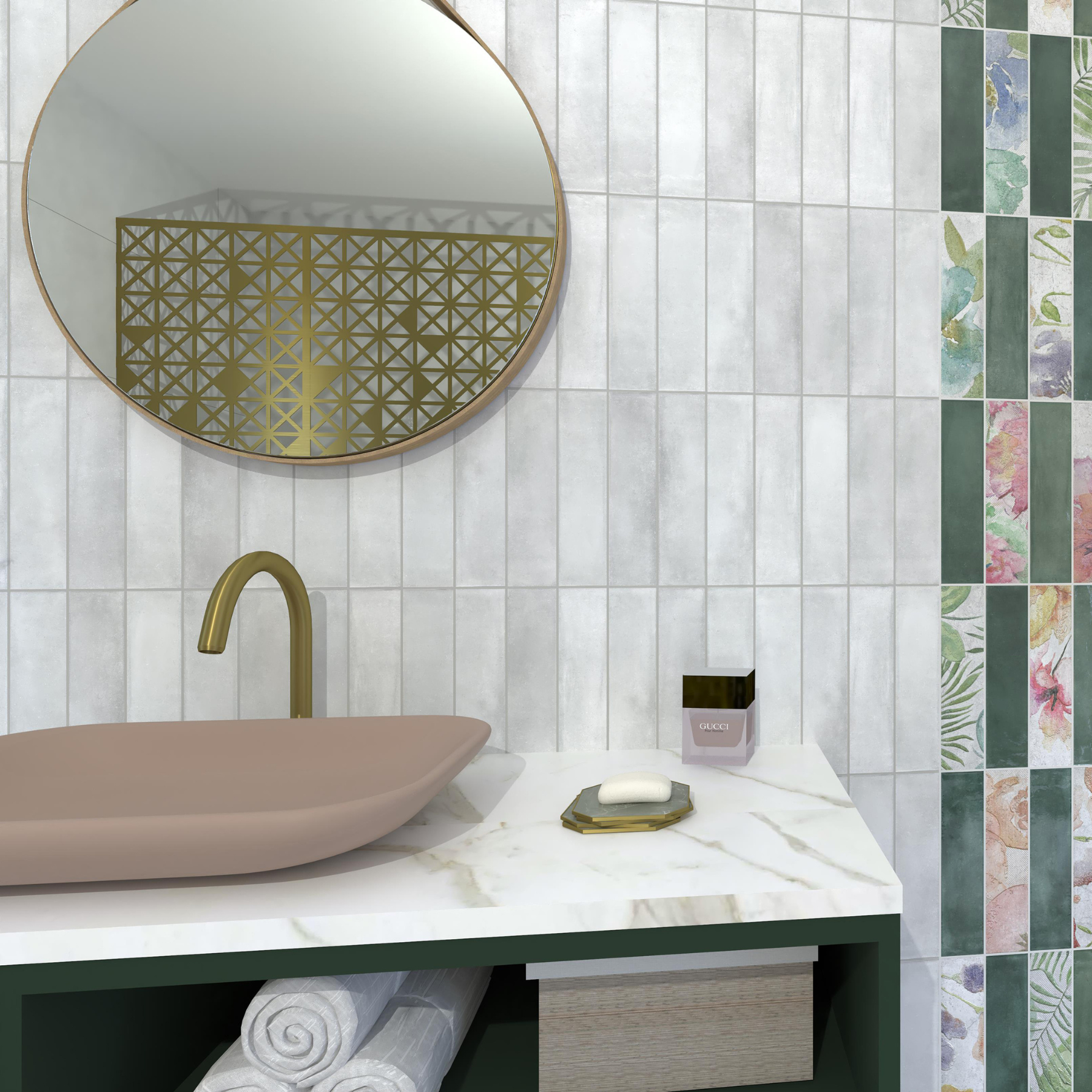 Imbue White Porcelain Matt 6x25cm