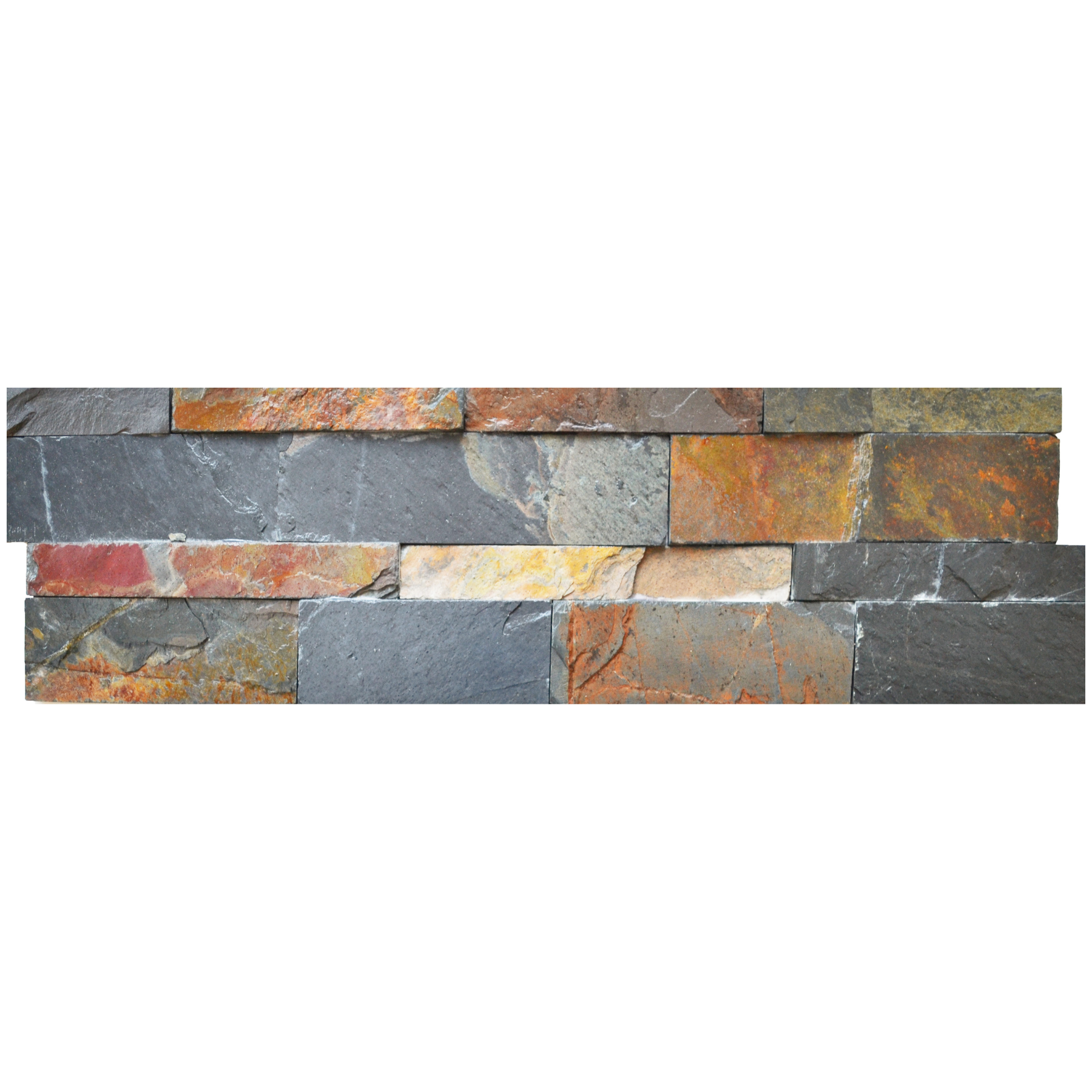 Scapestone Indian Glory Slate Split Face Wall Cladding 15x60cm