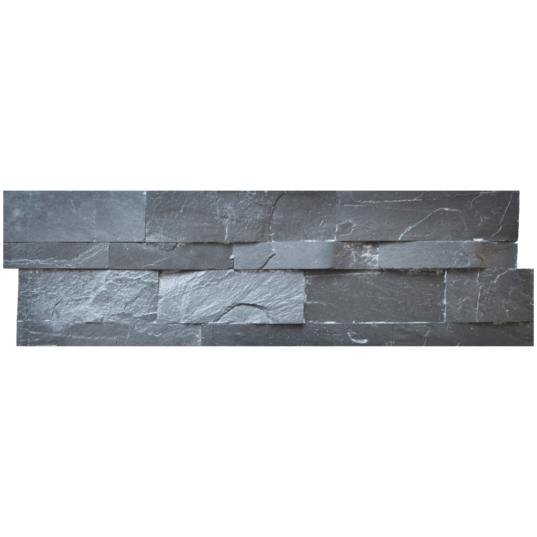 Scapestone Jak Black Slate Split Face Wall Cladding 15x60cm