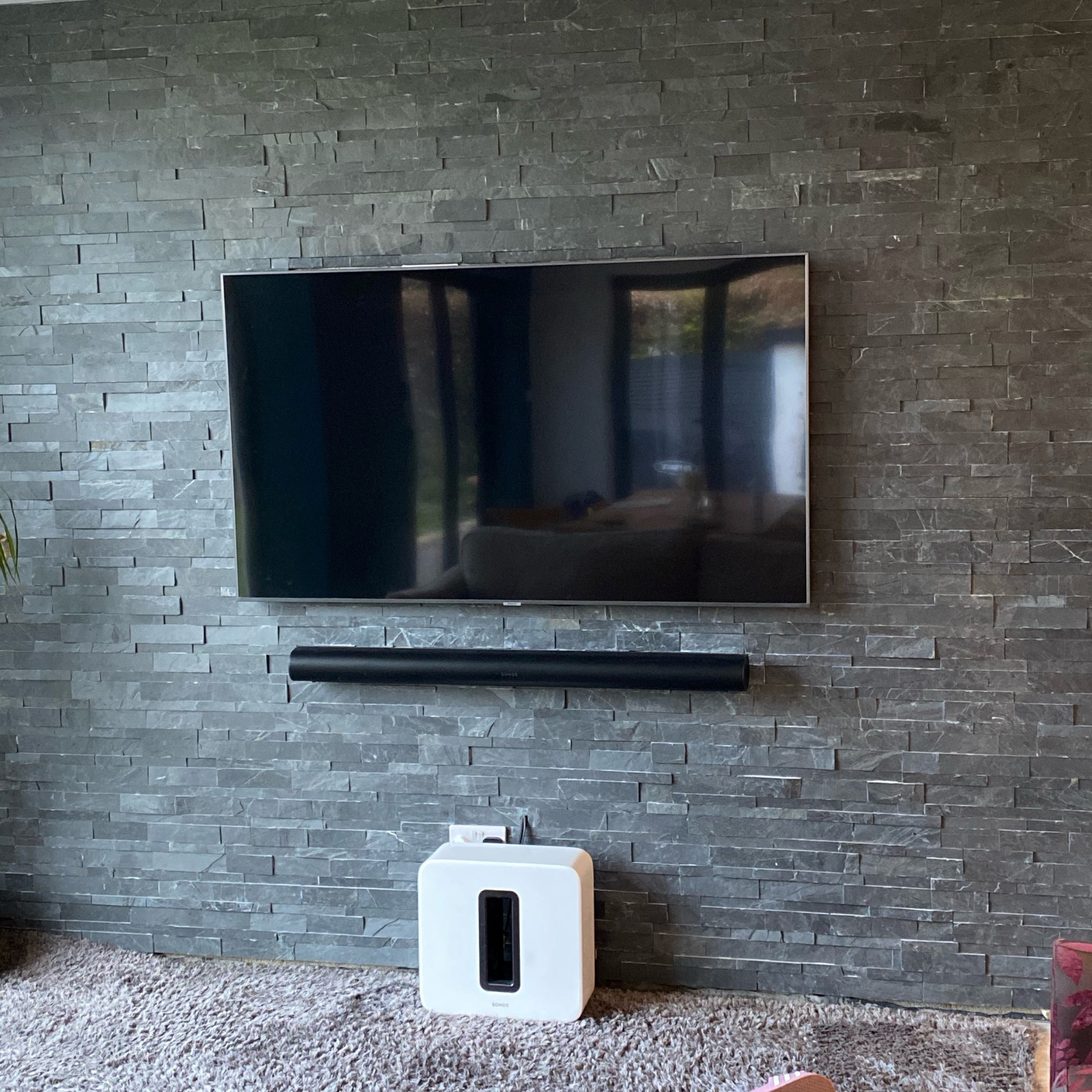 Scapestone Jak Black Slate Split Face Wall Cladding 15x60cm