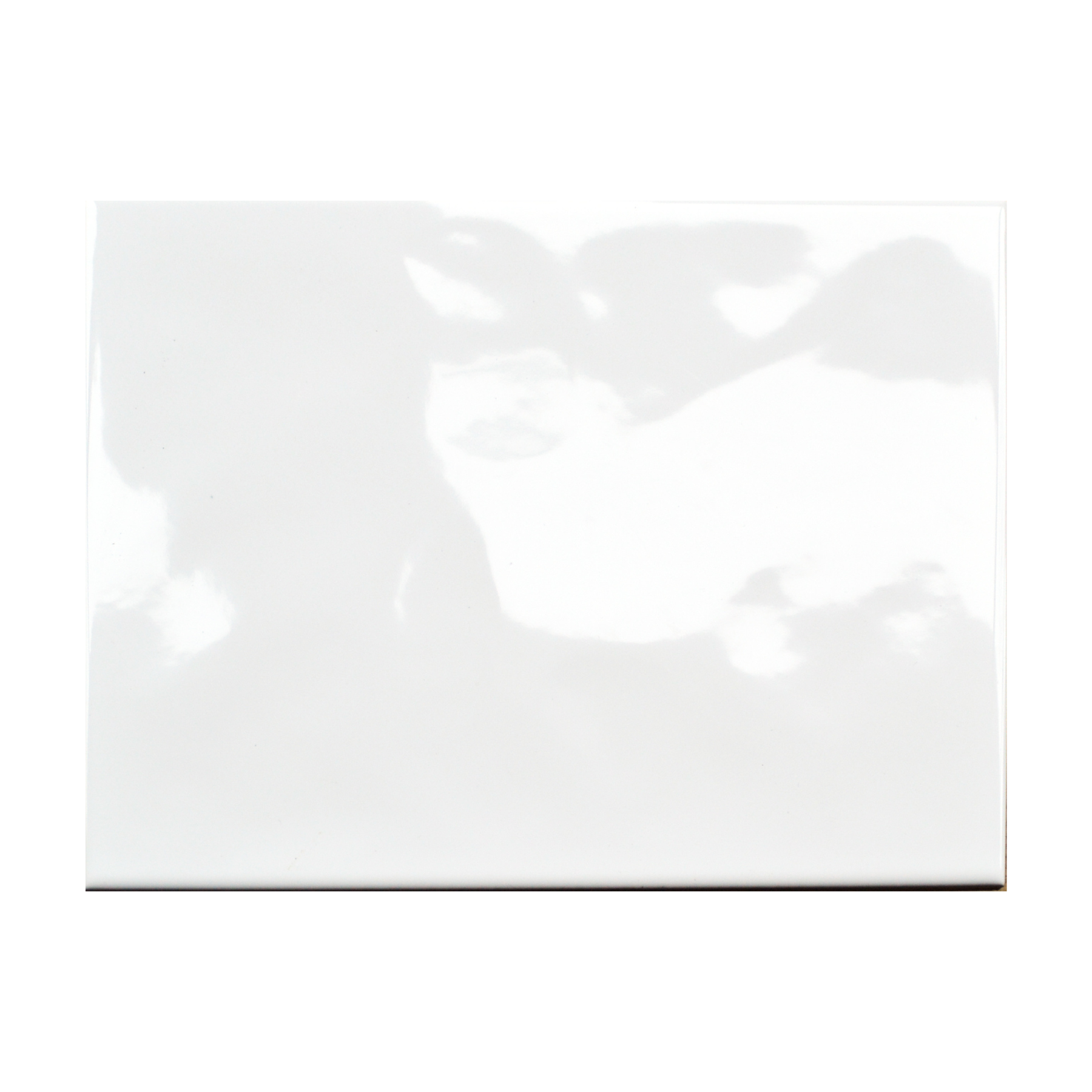 Keystone Bumpy White Ceramic Gloss Wall Tile 20x25cm