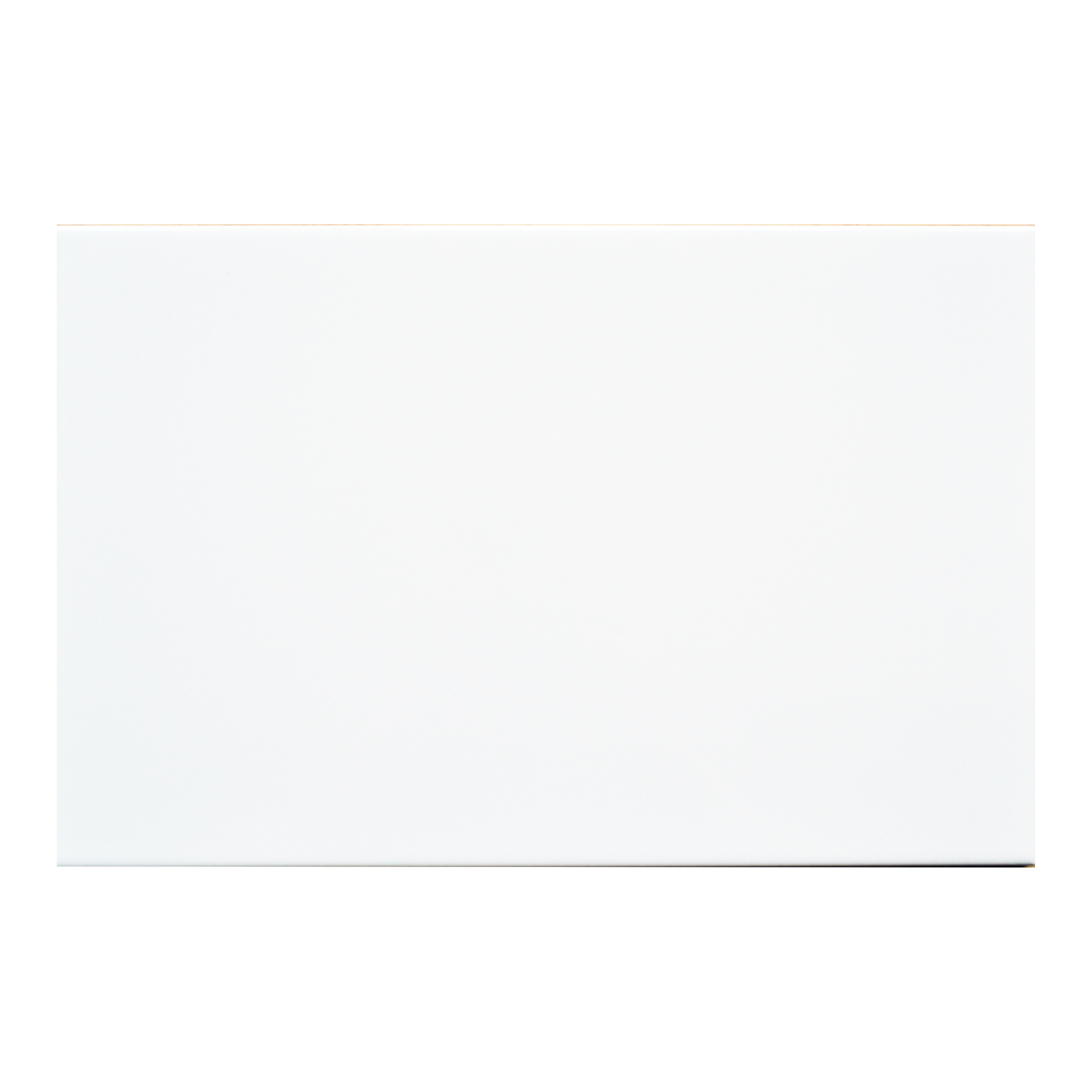 Keystone Flat White Ceramic Gloss Wall Tile 25x40cm