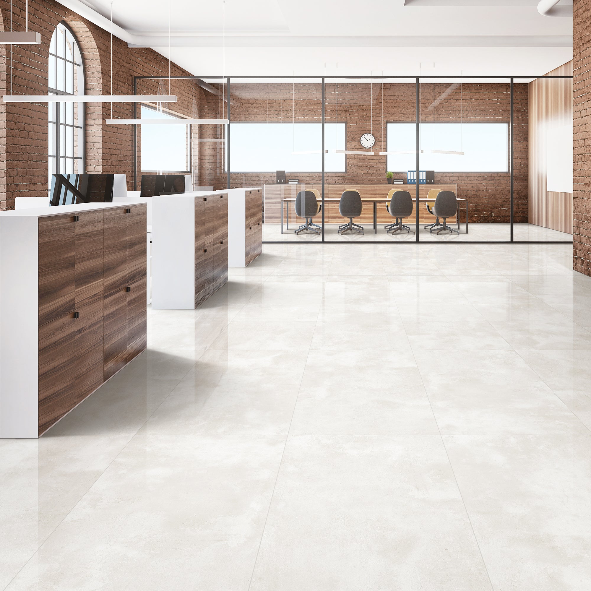 Lux Bianco Porcelain Polished Rectified Tile 60x120cm