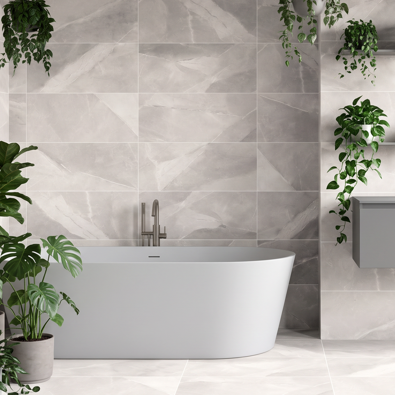 Lavant Bone Ivory Stone Effect Porcelain Tile 30x60cm