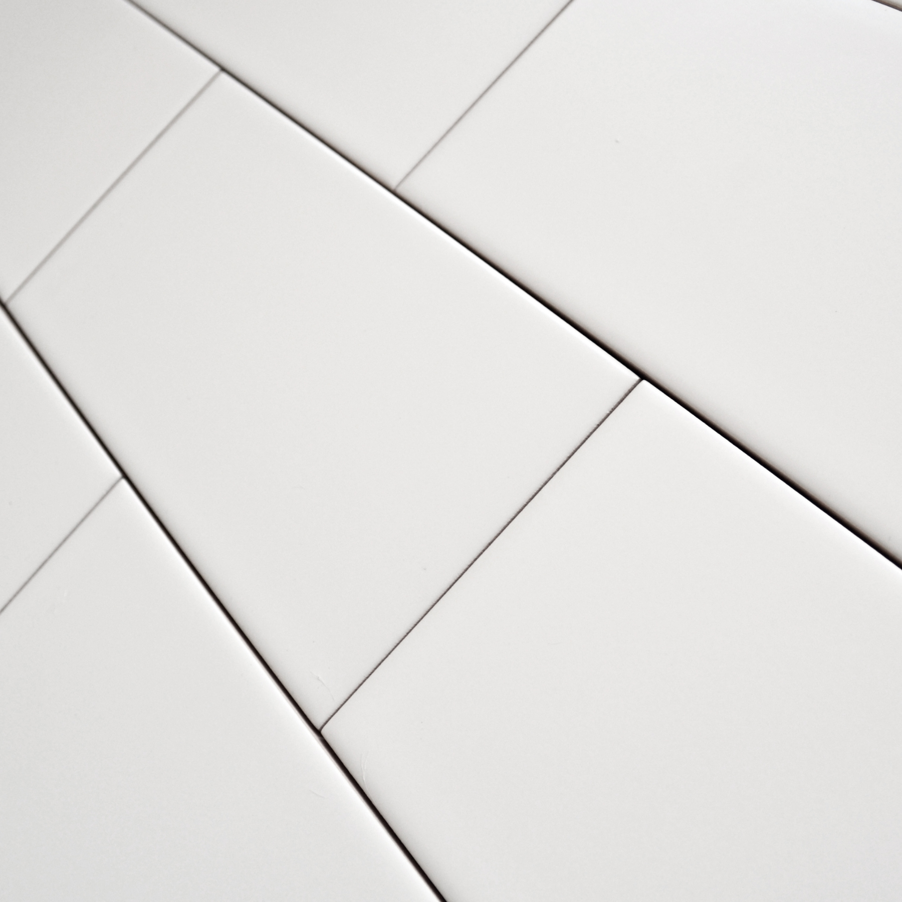 Heritage White Ceramic Matt Brick Wall Tile 10x20cm