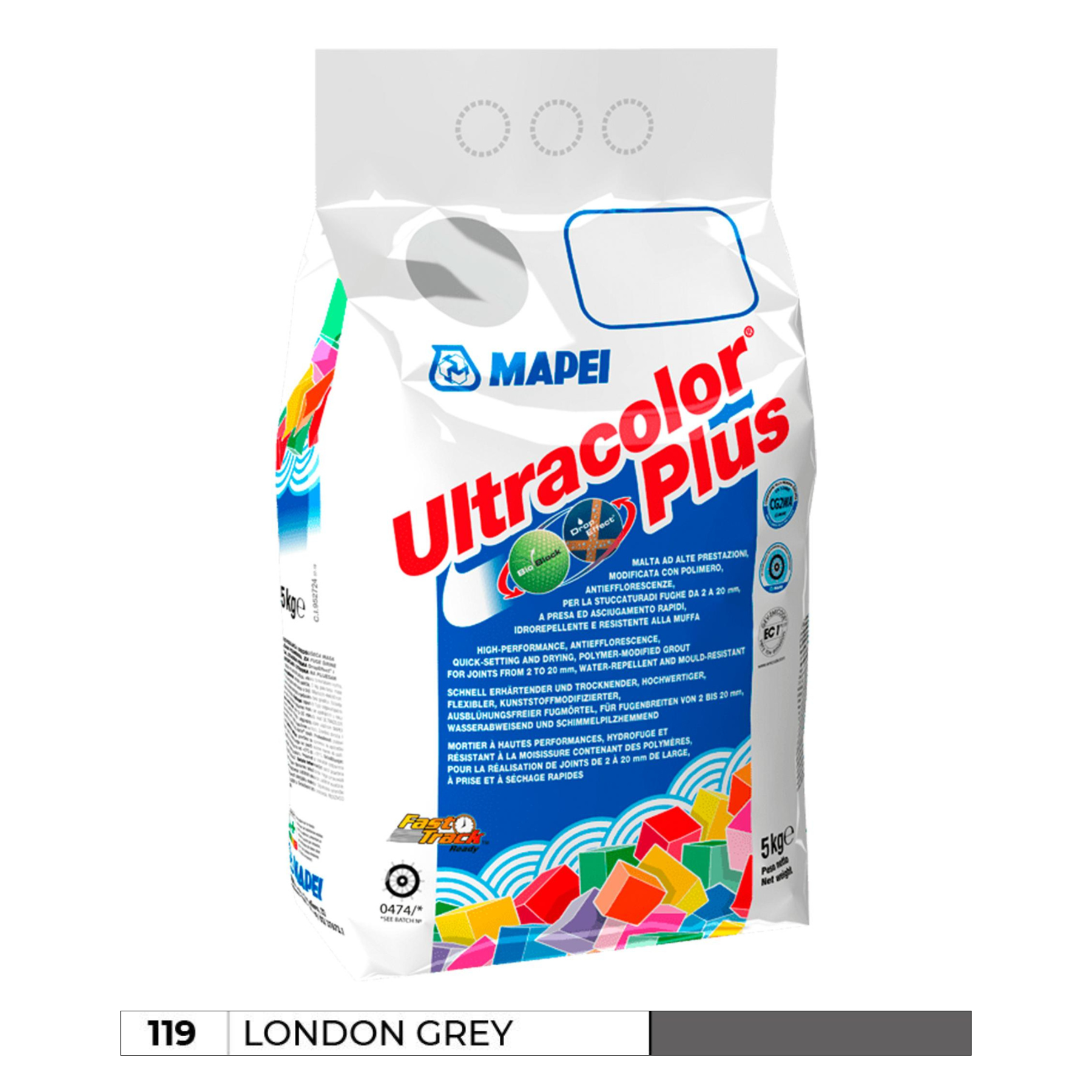 Mapei UltraColour Plus London Grey 119 Grout