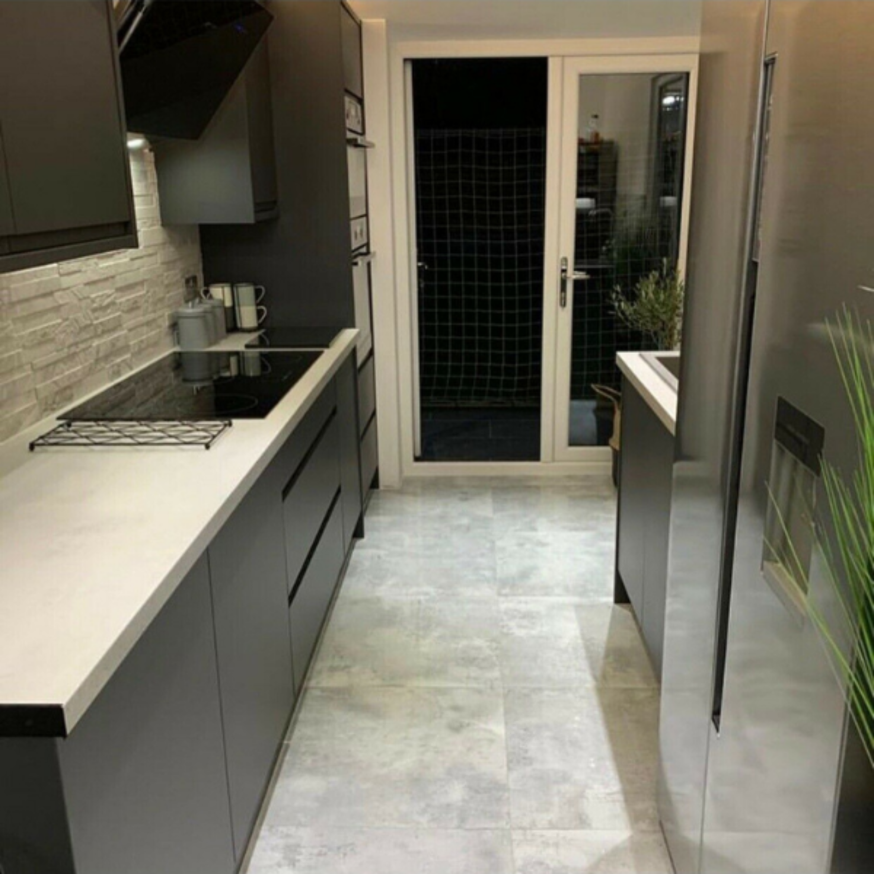 Lux Grey Porcelain Polished Rectified Tile 60x60cm