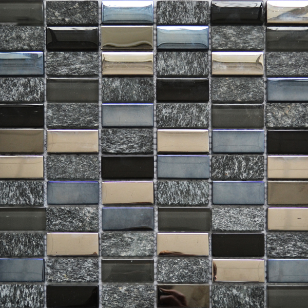 Marino Natural Glass Stone Metal 30x30cm