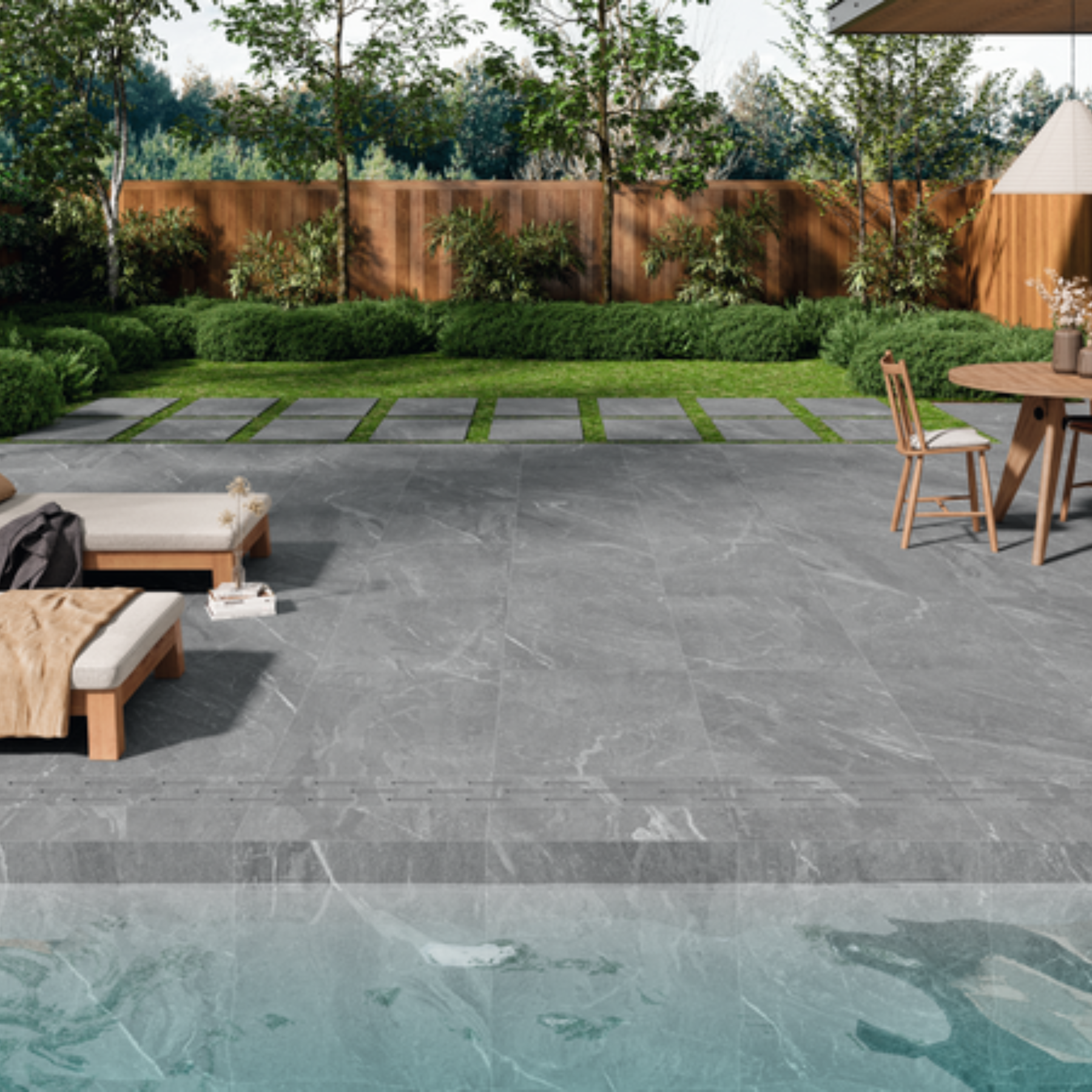 Miami Anthracite Porcelain Matt 59.5x90cm 2cm