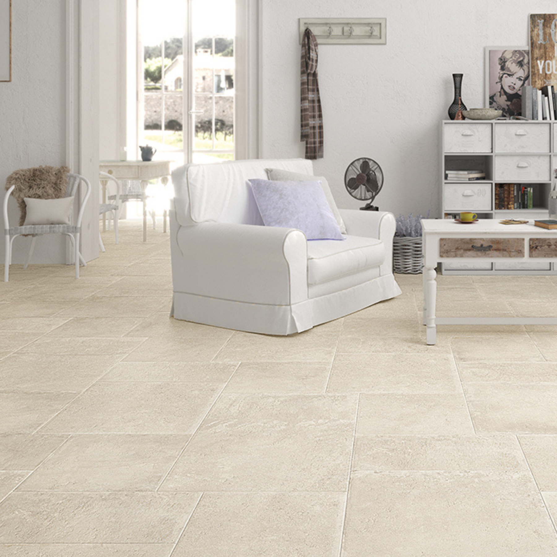 Malami Bianco Porcelain Matt 60x60cm