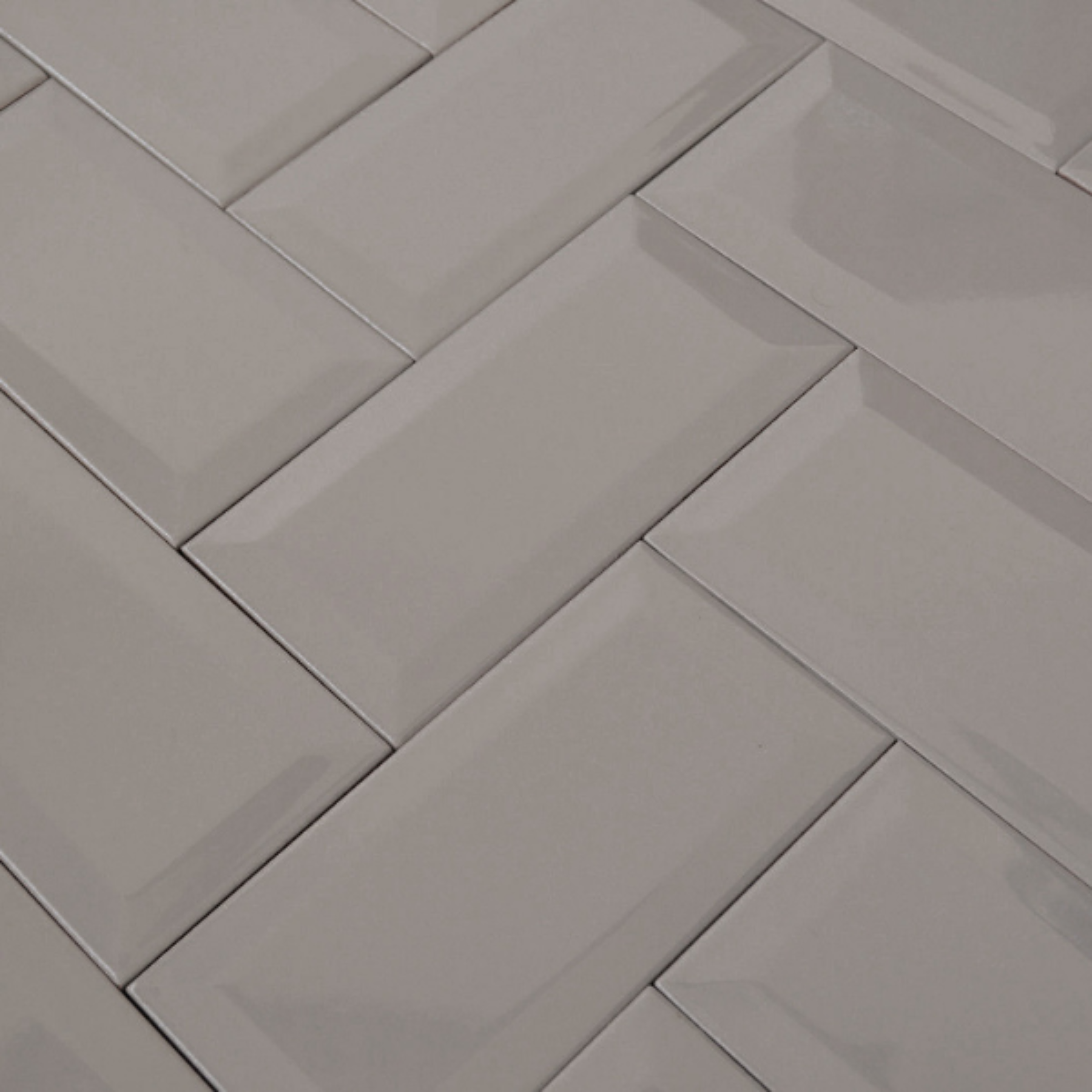 Prismatic Plato Grey Ceramic Gloss 10x20cm