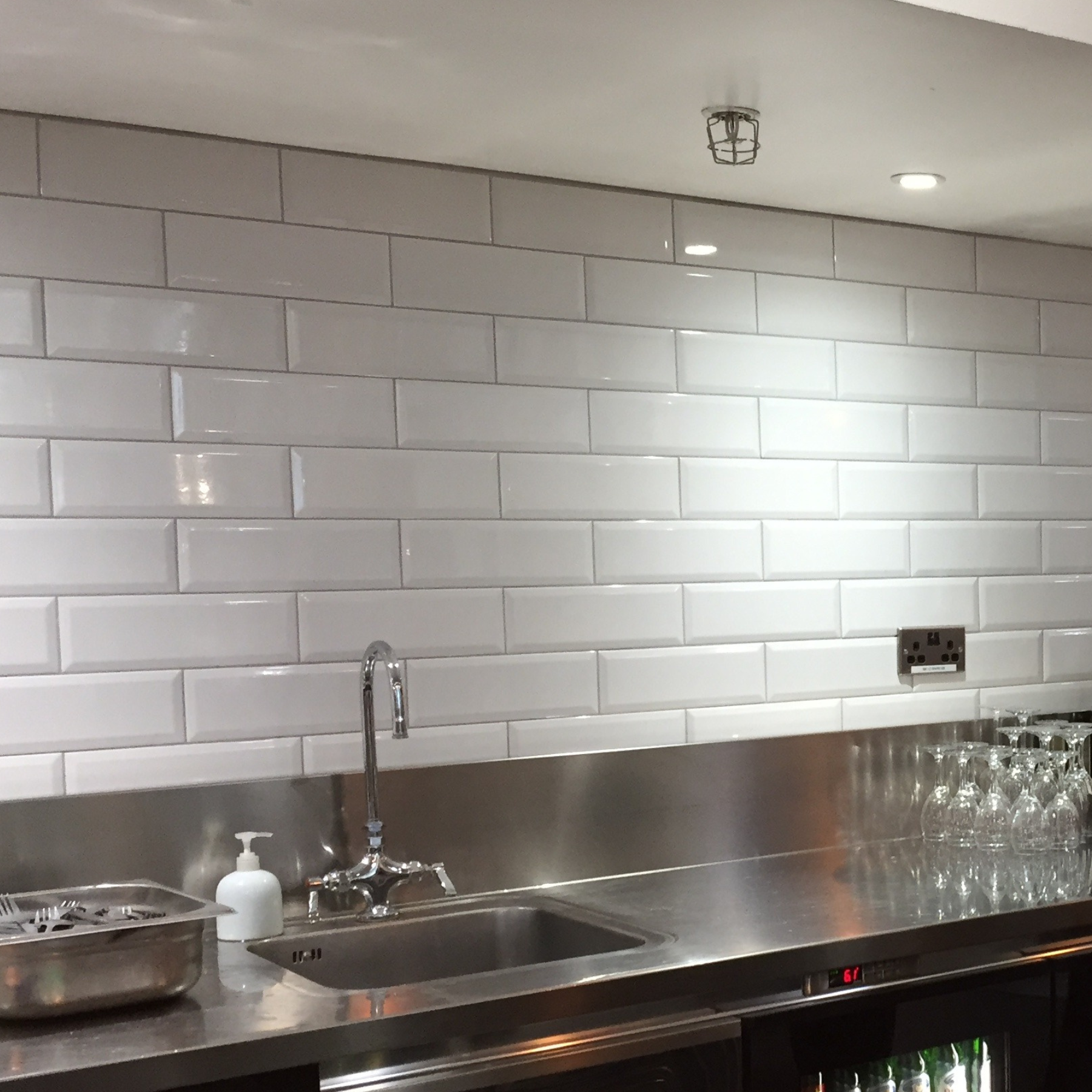 Prismatic White Ceramic Gloss 10x30cm