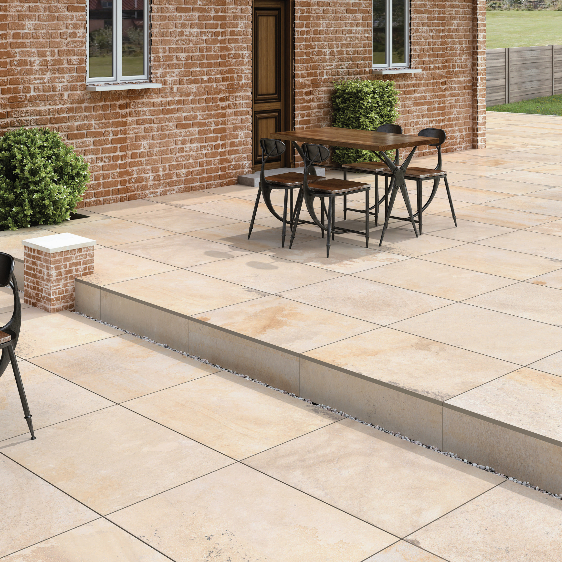 Mistral Beige Porcelain Textured 60x90cm 2cm